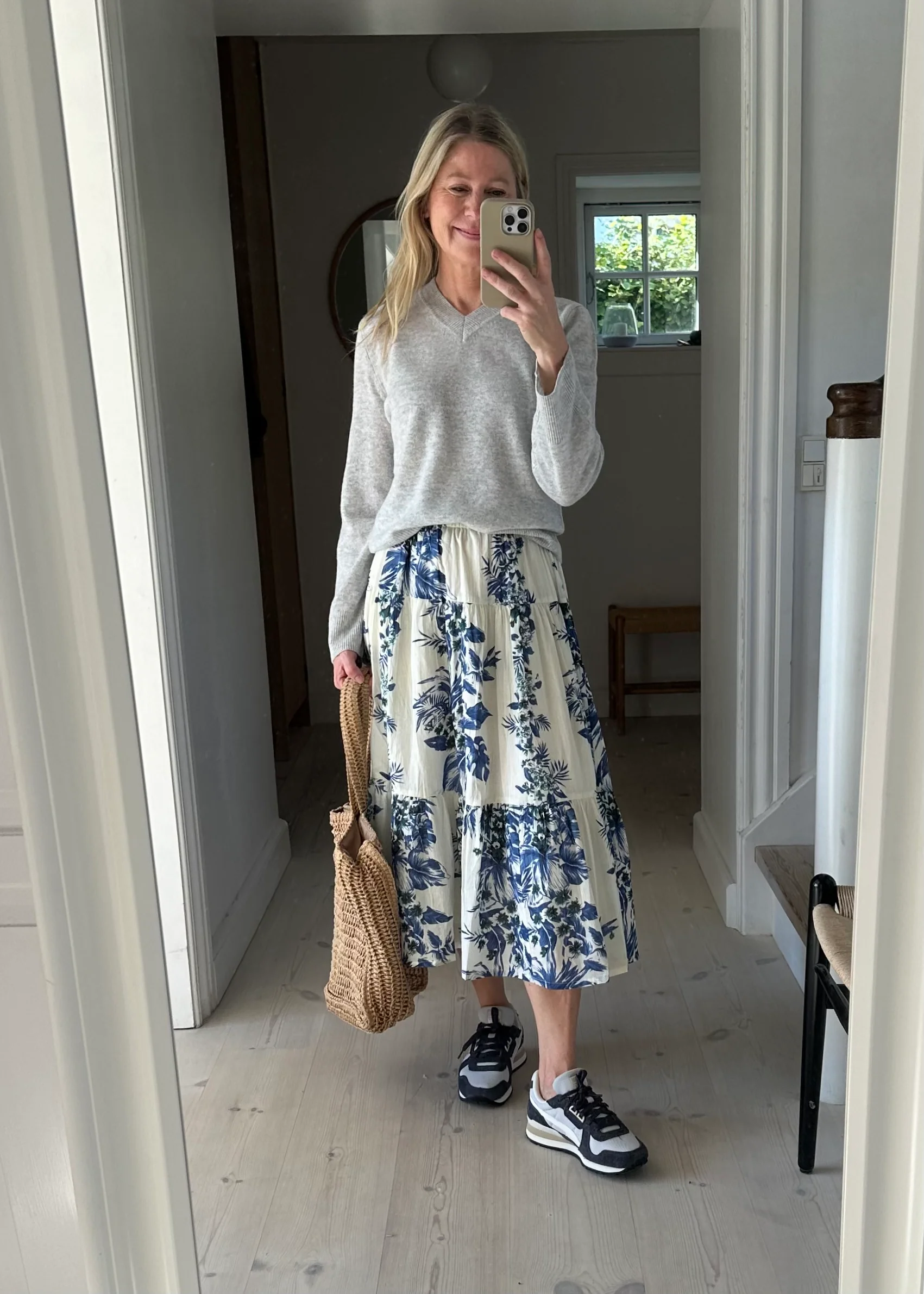 Lollys Laundry MorningLL Midi Skirt 20 Blue - Image 4