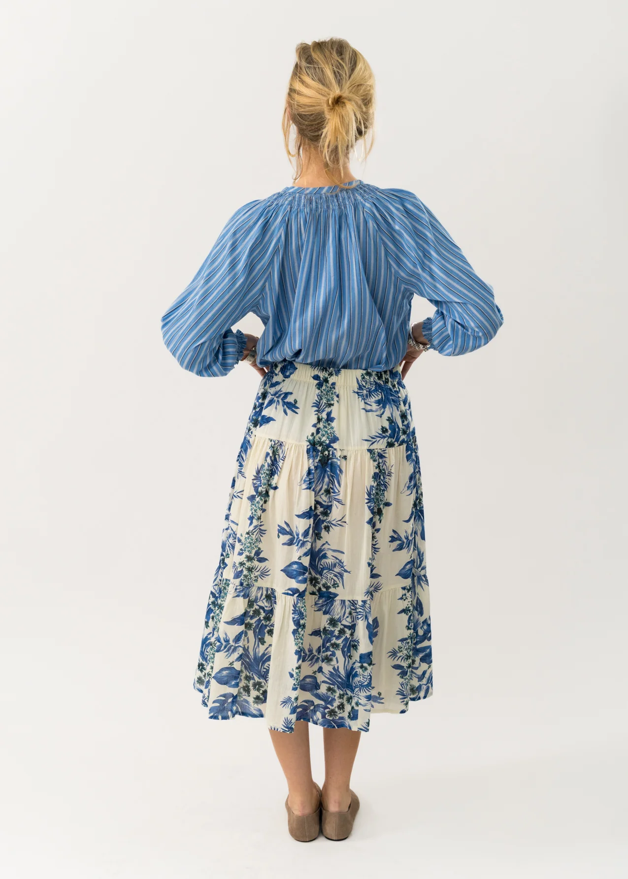 Lollys Laundry MorningLL Midi Skirt 20 Blue - Image 5