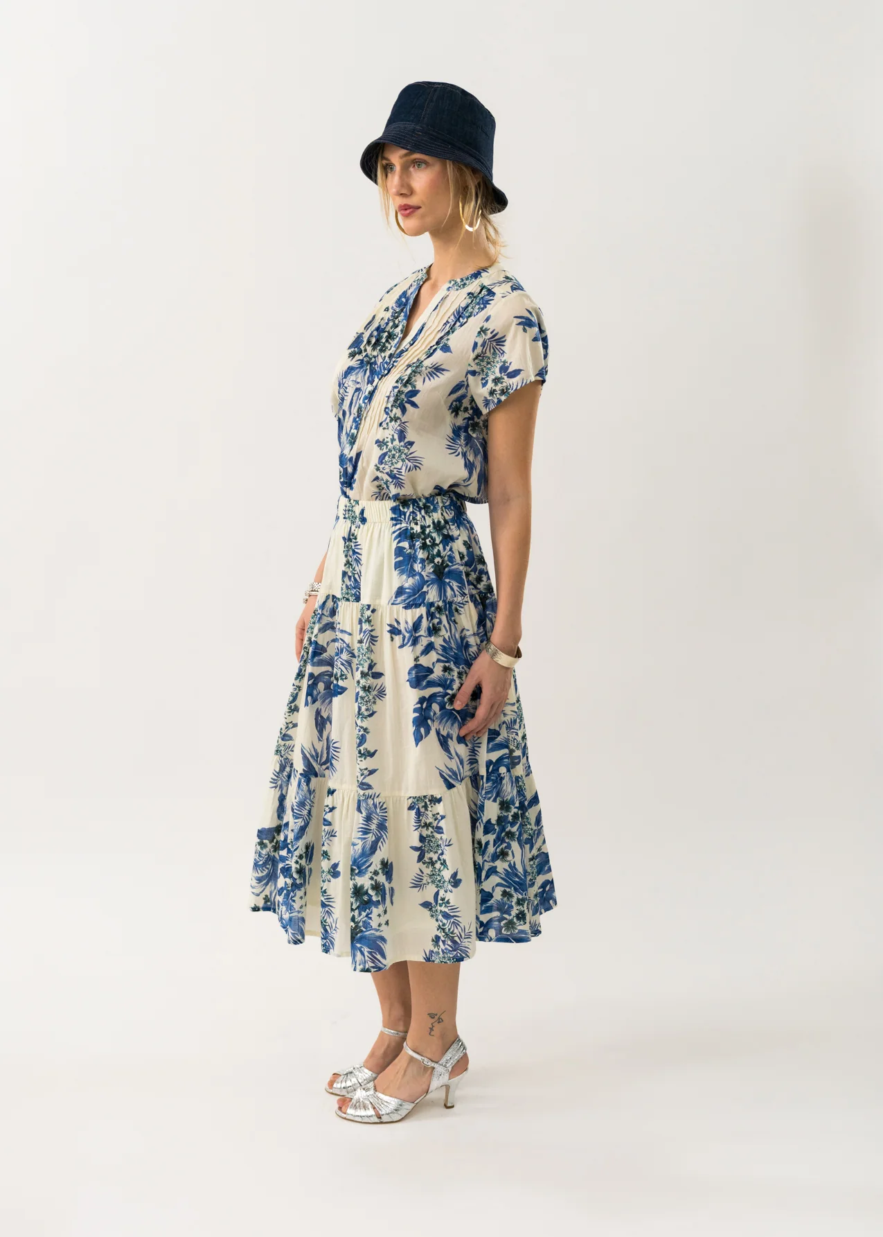 Lollys Laundry MorningLL Midi Skirt 20 Blue - Image 7