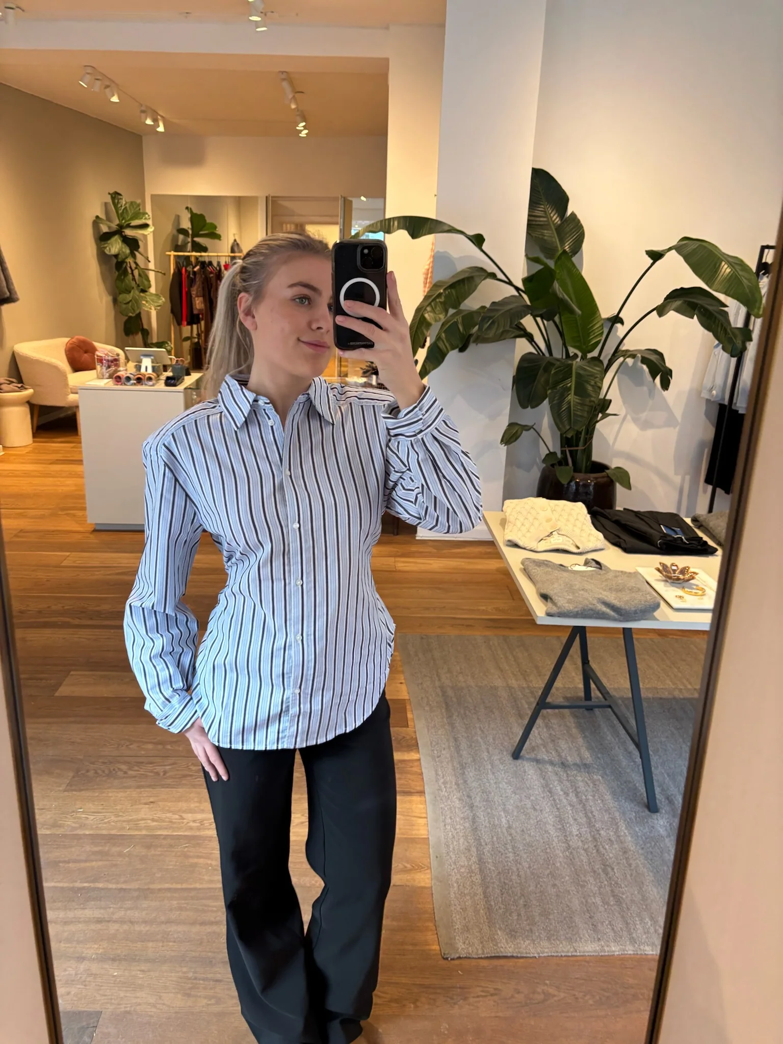 Minus MSJenni Shirt 2994S Sky Captain Stripe - Image 4