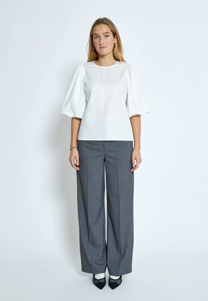 Minus MSJoa Short Sleeve Blouse Cloud Dancer - Image 6