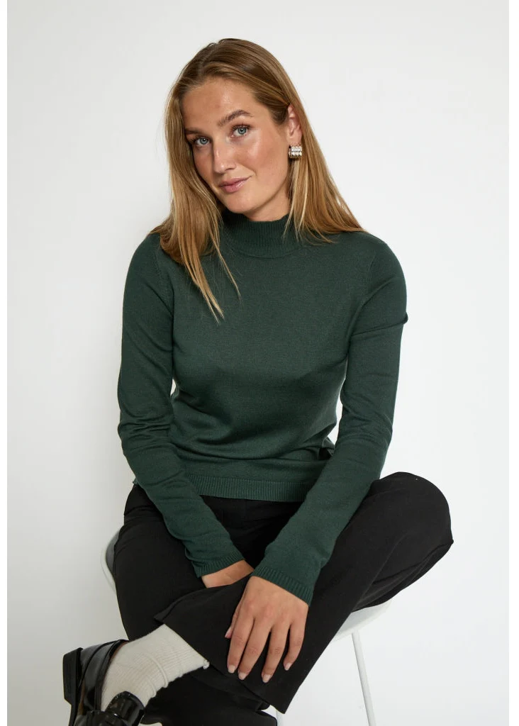 Minus MSLana Roll Knit Pullover 4112 Jungle Green - Image 3