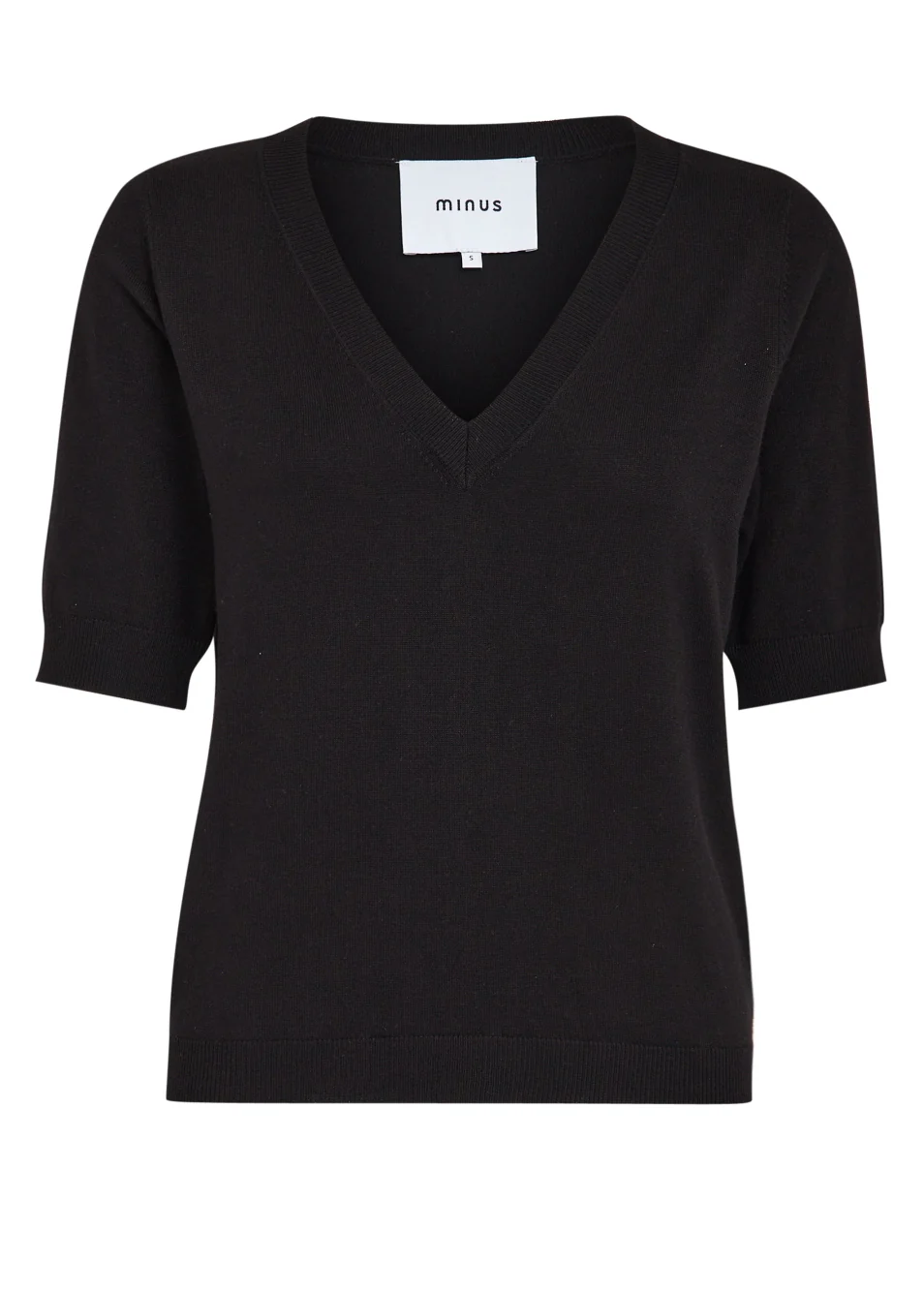 MSMilla V-Neck Knit Tee black - Image 7