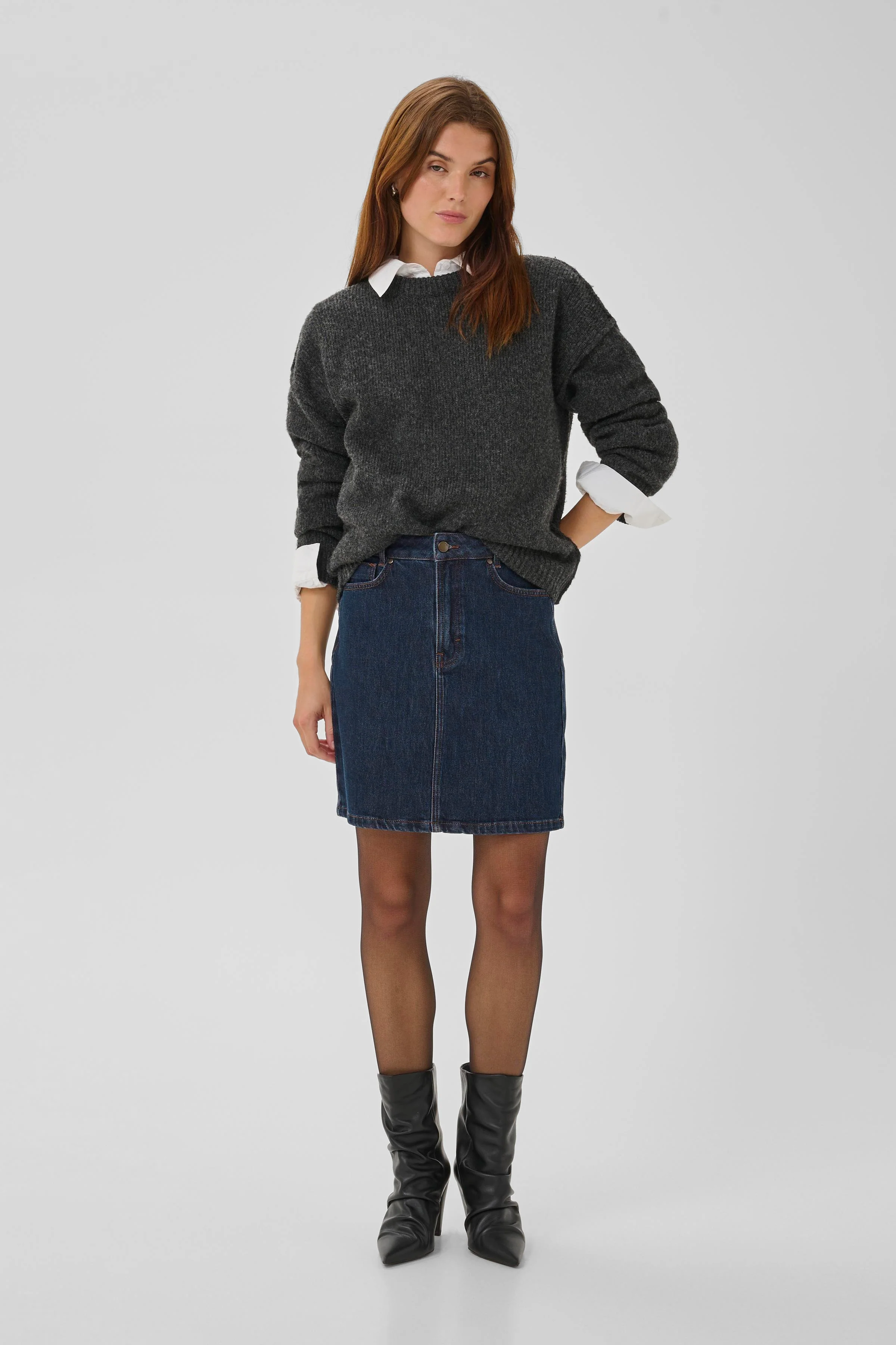 My Essential Wardrobe MWCady Denim Skirt - Image 3