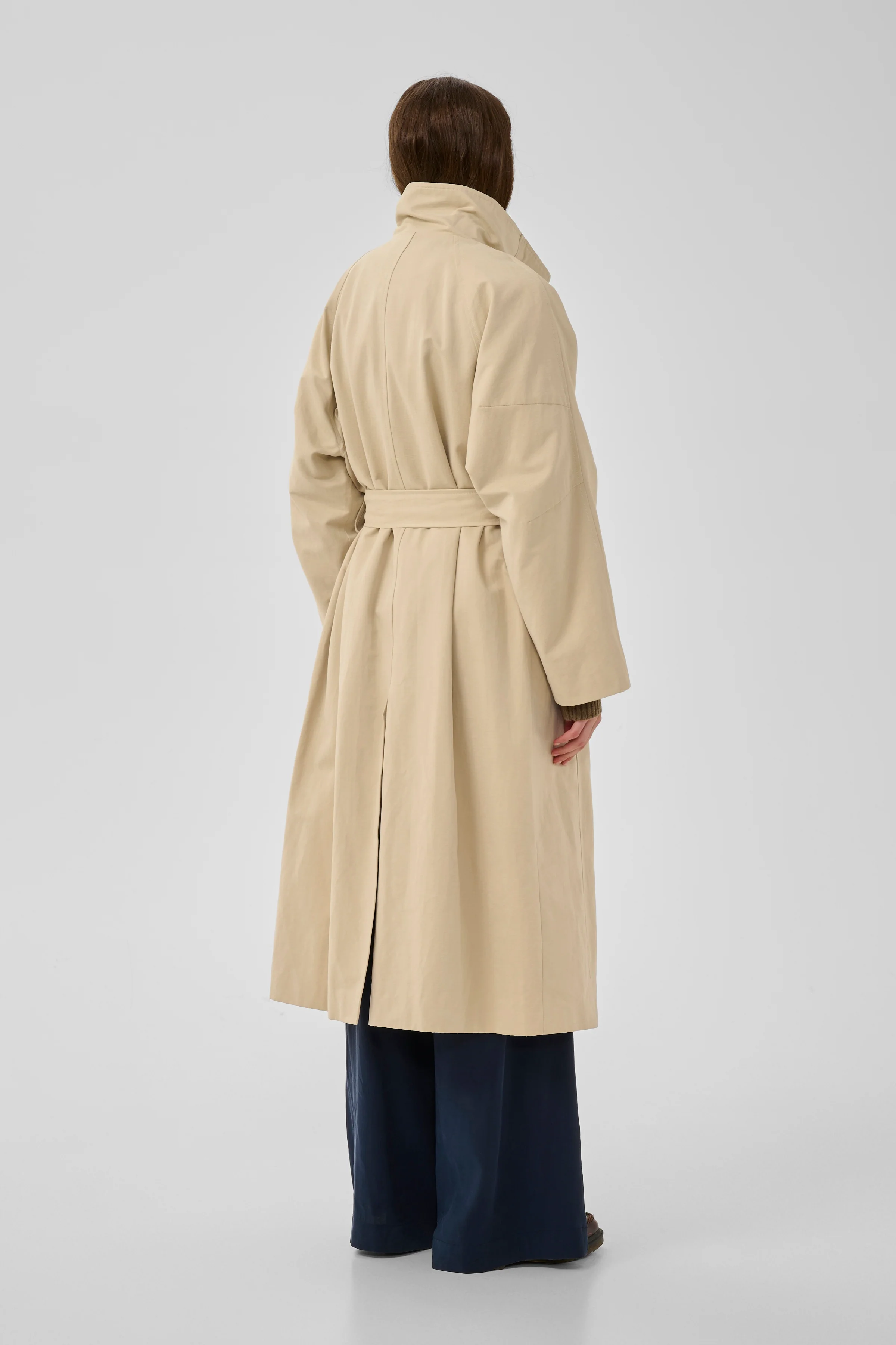My Essential Wardrobe MWLyon Long Trenchcoat, Brown Rice - Image 5