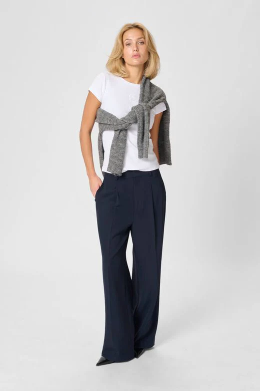 My Essential Wardrobe 28 The Tailored High Pant Baritone Blue - Image 2