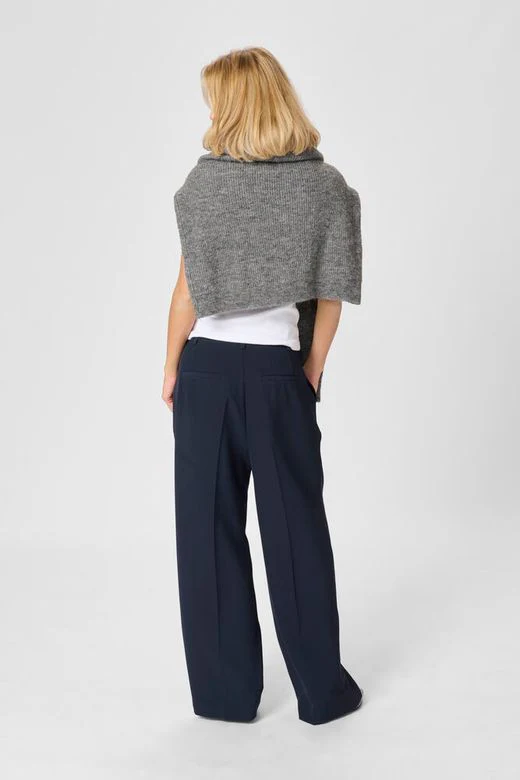 My Essential Wardrobe 28 The Tailored High Pant Baritone Blue - Image 3