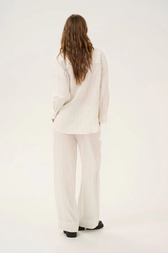 My Essential Wardrobe LimaMW Shirt Oatmeal Melange - Image 3