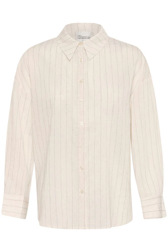 My Essential Wardrobe LimaMW Shirt Oatmeal Melange - Image 5