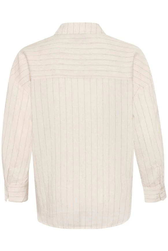 My Essential Wardrobe LimaMW Shirt Oatmeal Melange - Image 6