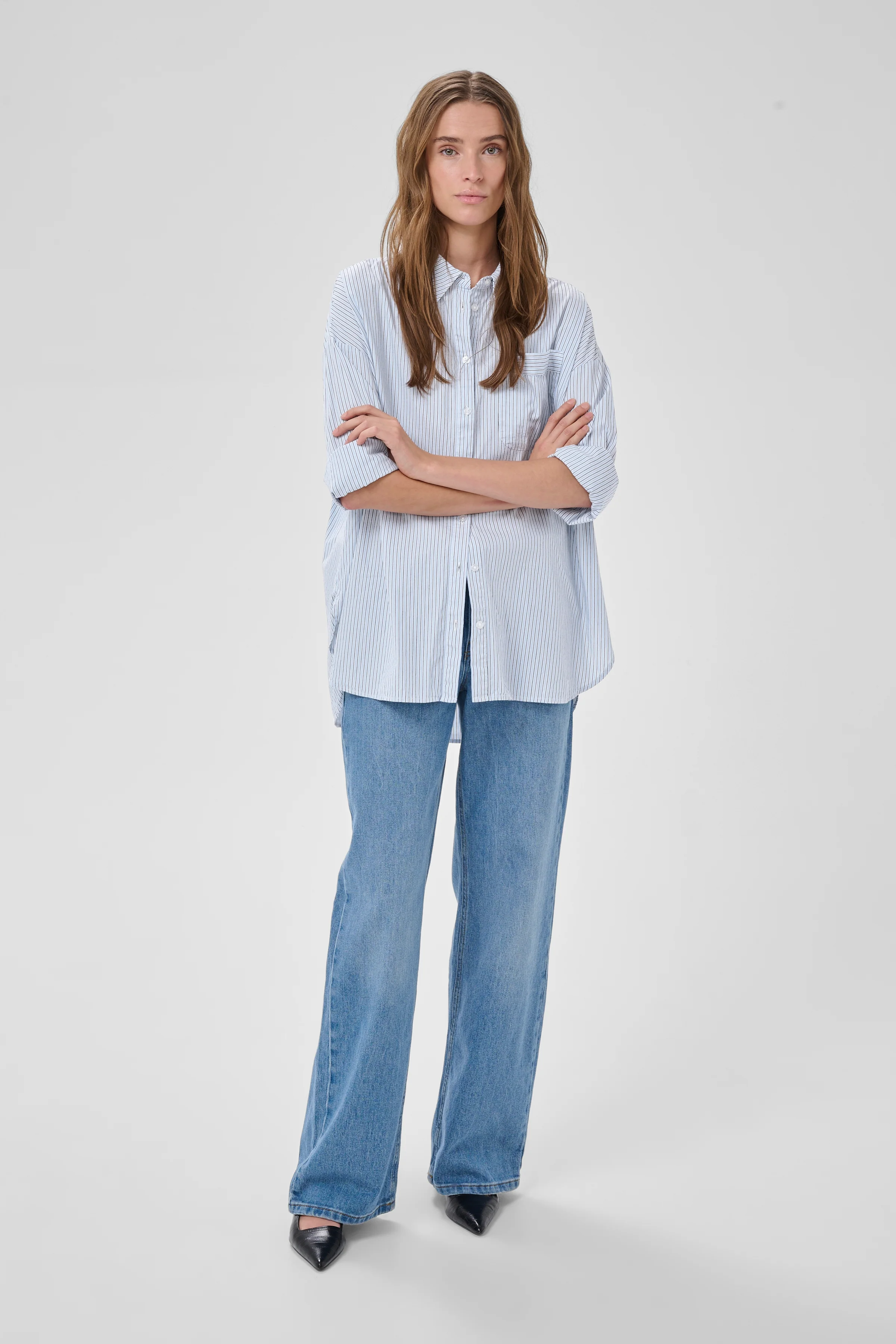 My Essential Wardrobe MWFeline Boxy Shirt - Image 3