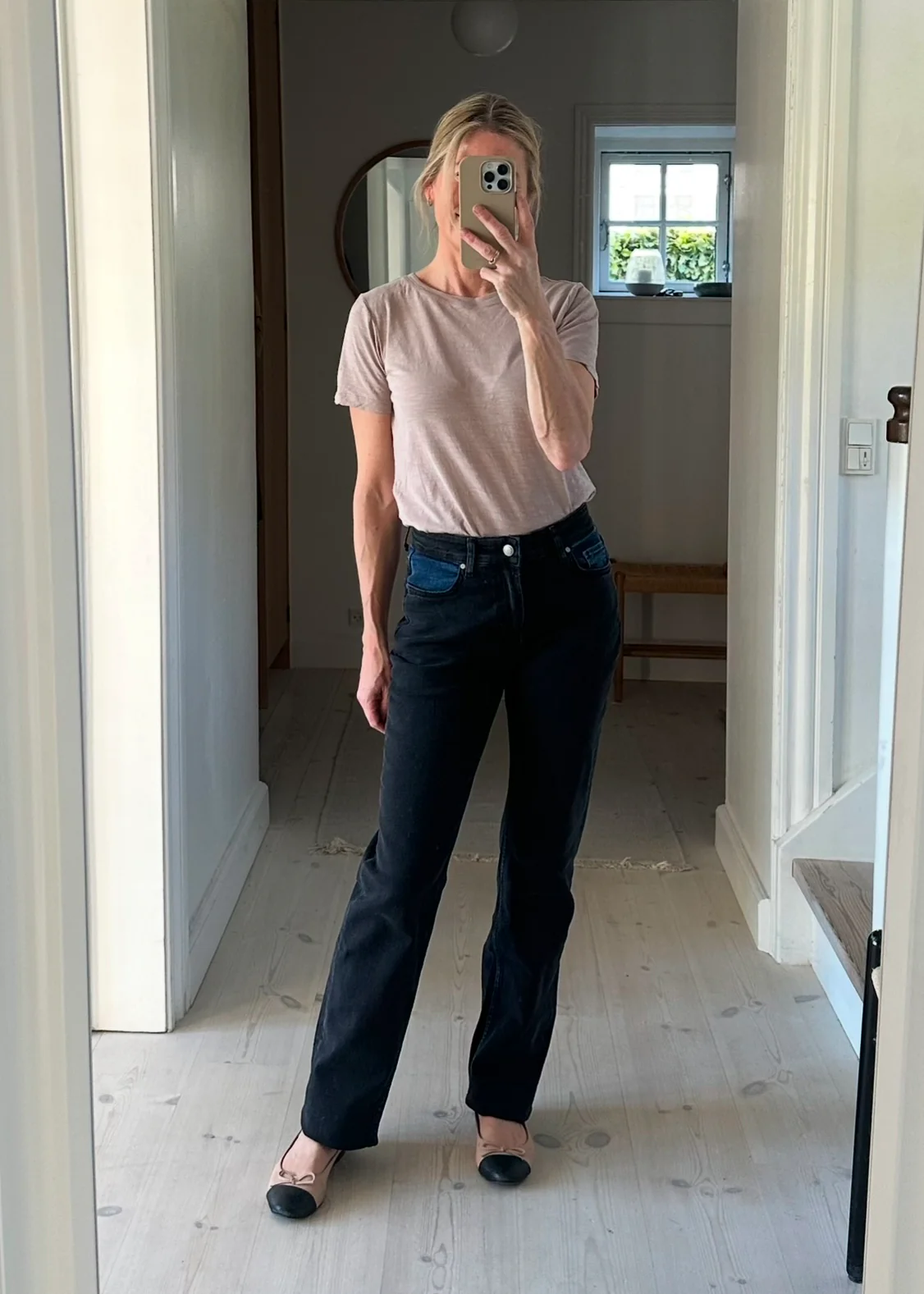 My Essential Wardrobe Stellamw Denim High Straight Dark Grey - Image 3