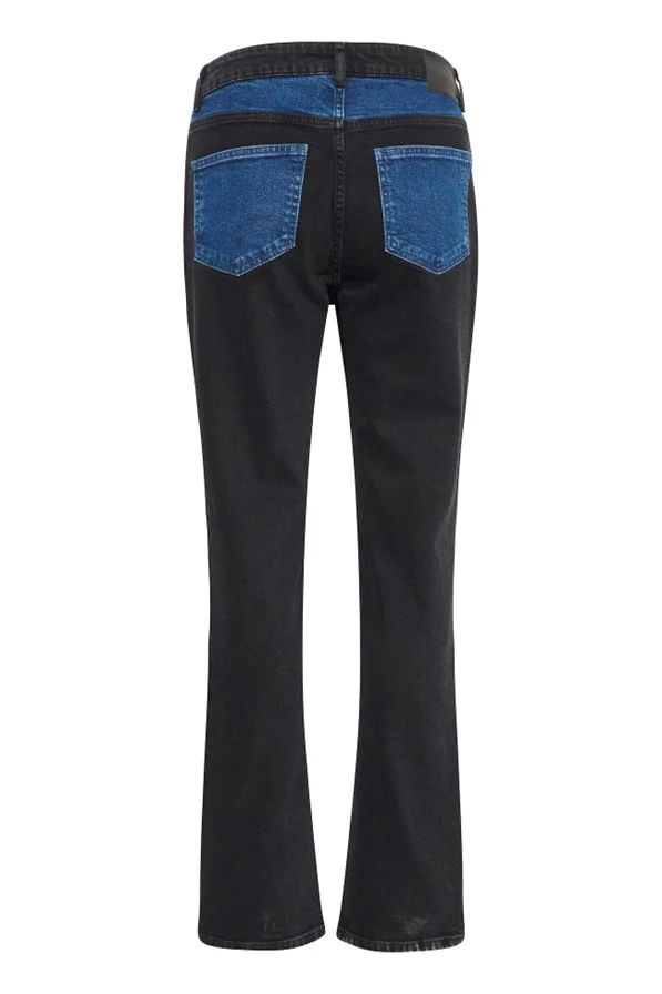 My Essential Wardrobe Stellamw Denim High Straight Dark Grey - Image 4