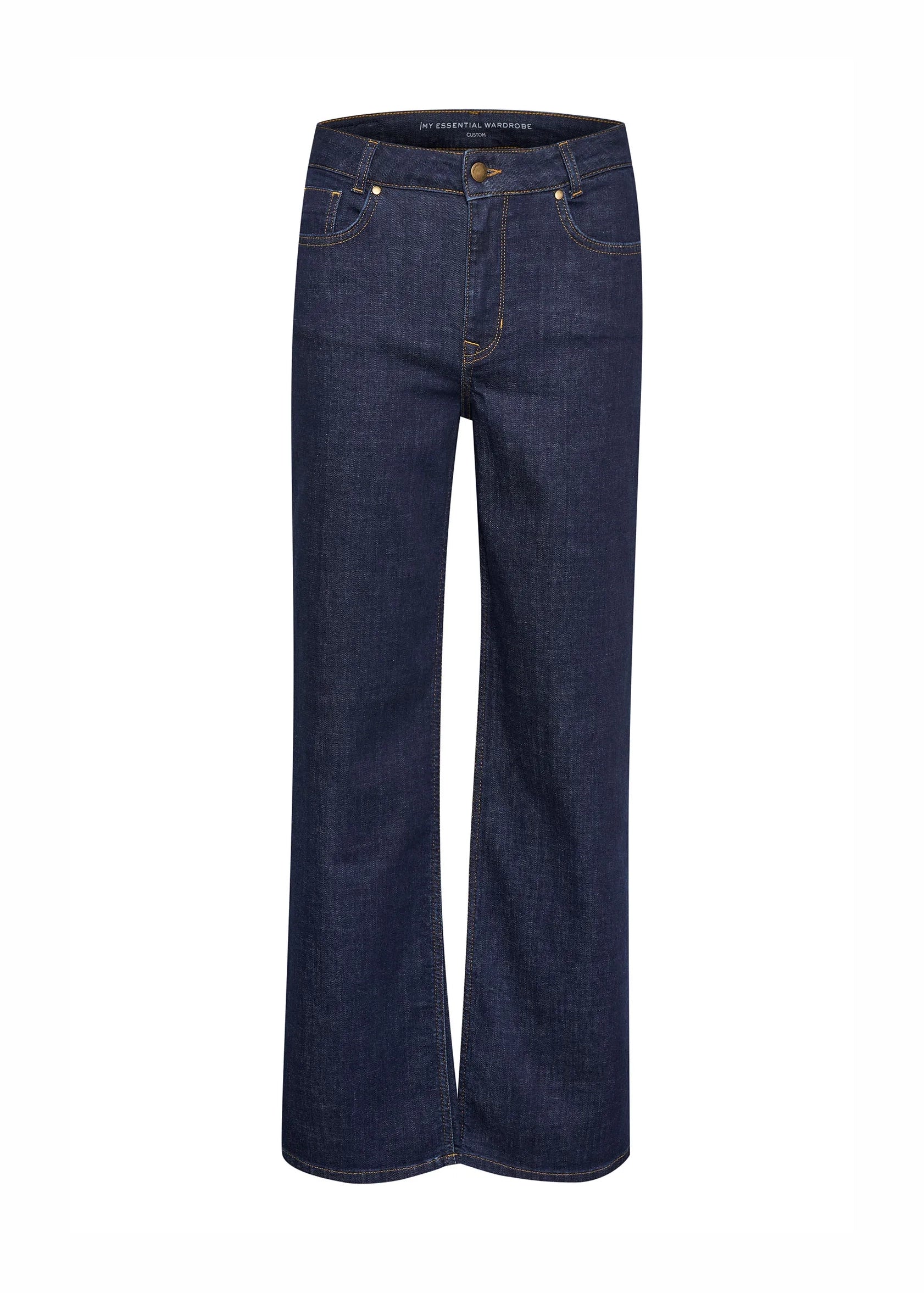 My Essential Wardrobe The Dekota 121 High Wide Y Jeans Dark Blue Un-wash - Image 2