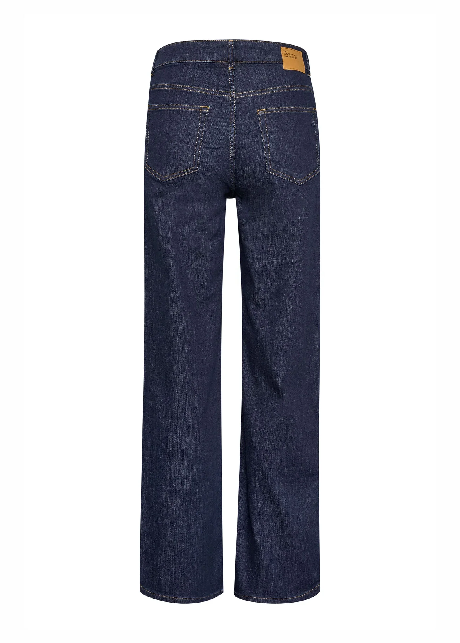 My Essential Wardrobe The Dekota 121 High Wide Y Jeans Dark Blue Un-wash - Image 3