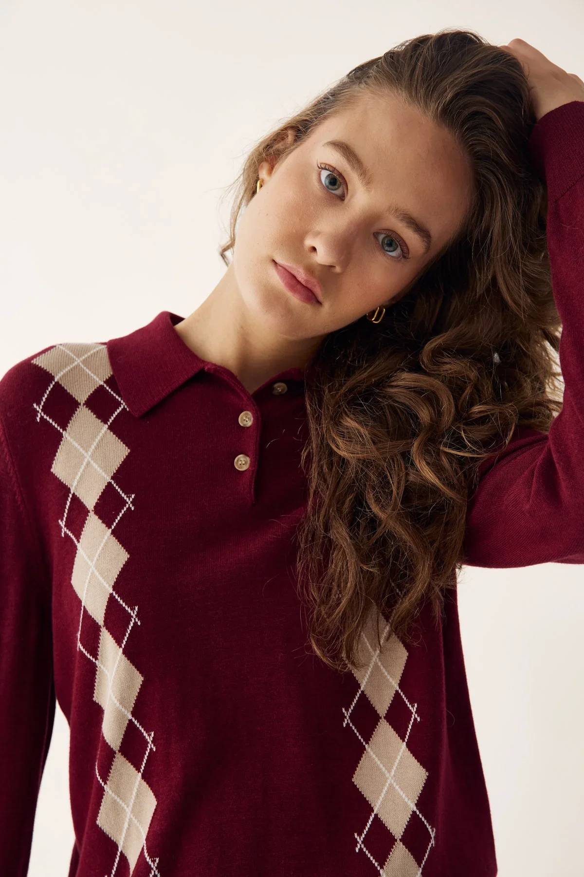 Noella N-Maxine Knit Dasha Winetasting Check - Image 4