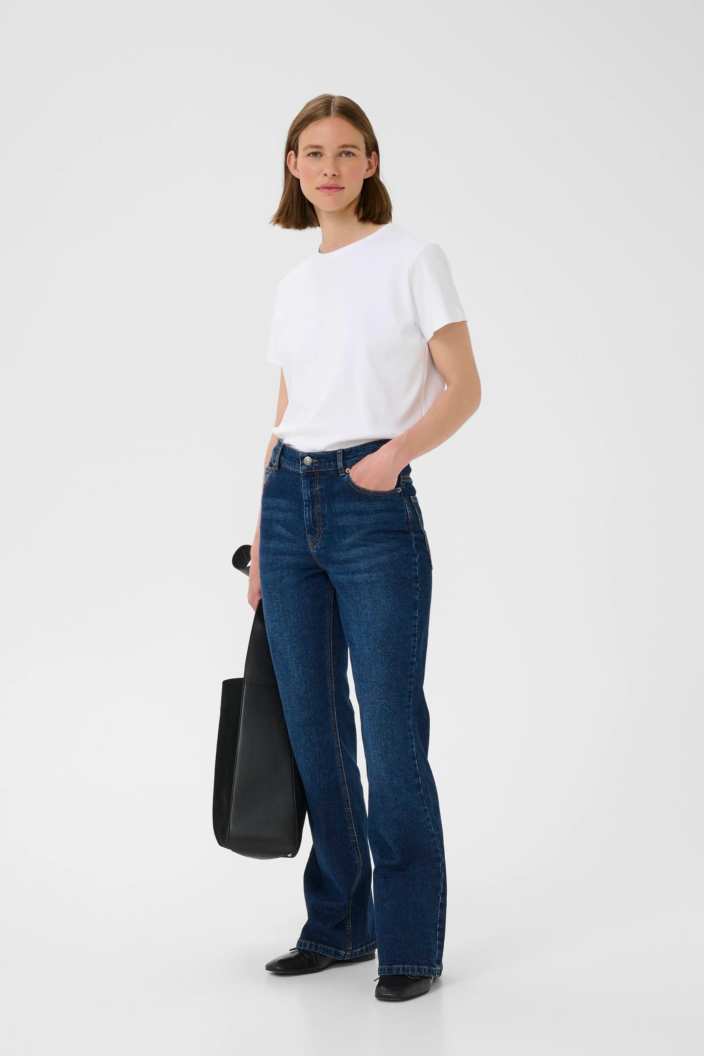 Inwear NanaIW Bootcut Jeans Dark Wash Denim - Image 5