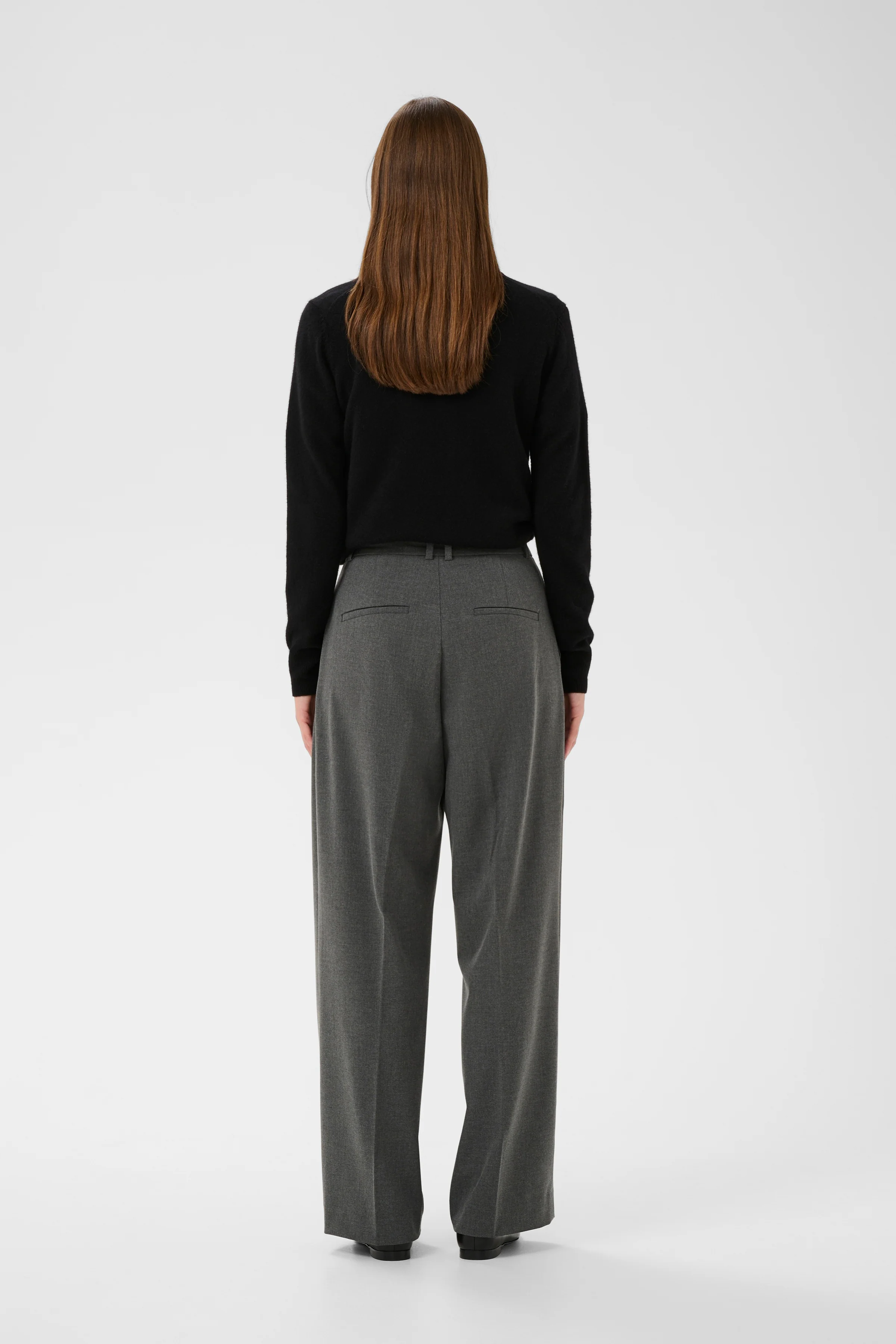 InWear NataliaIW Pants Antrecite Grey Melange - Image 4