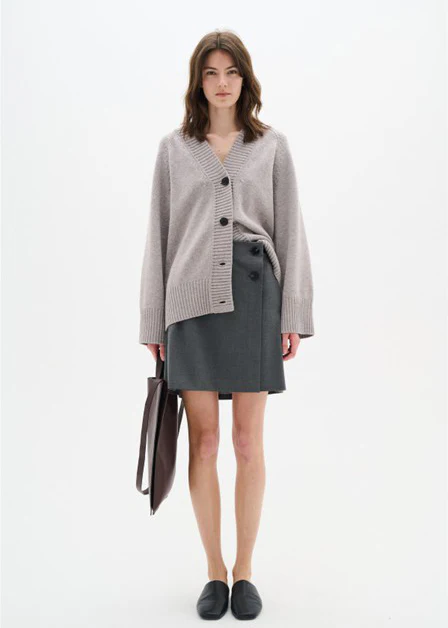 InWear NataliaIW Skirt Antrecite Grey Melange - Image 2
