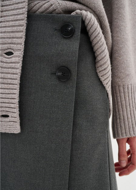 InWear NataliaIW Skirt Antrecite Grey Melange - Image 3