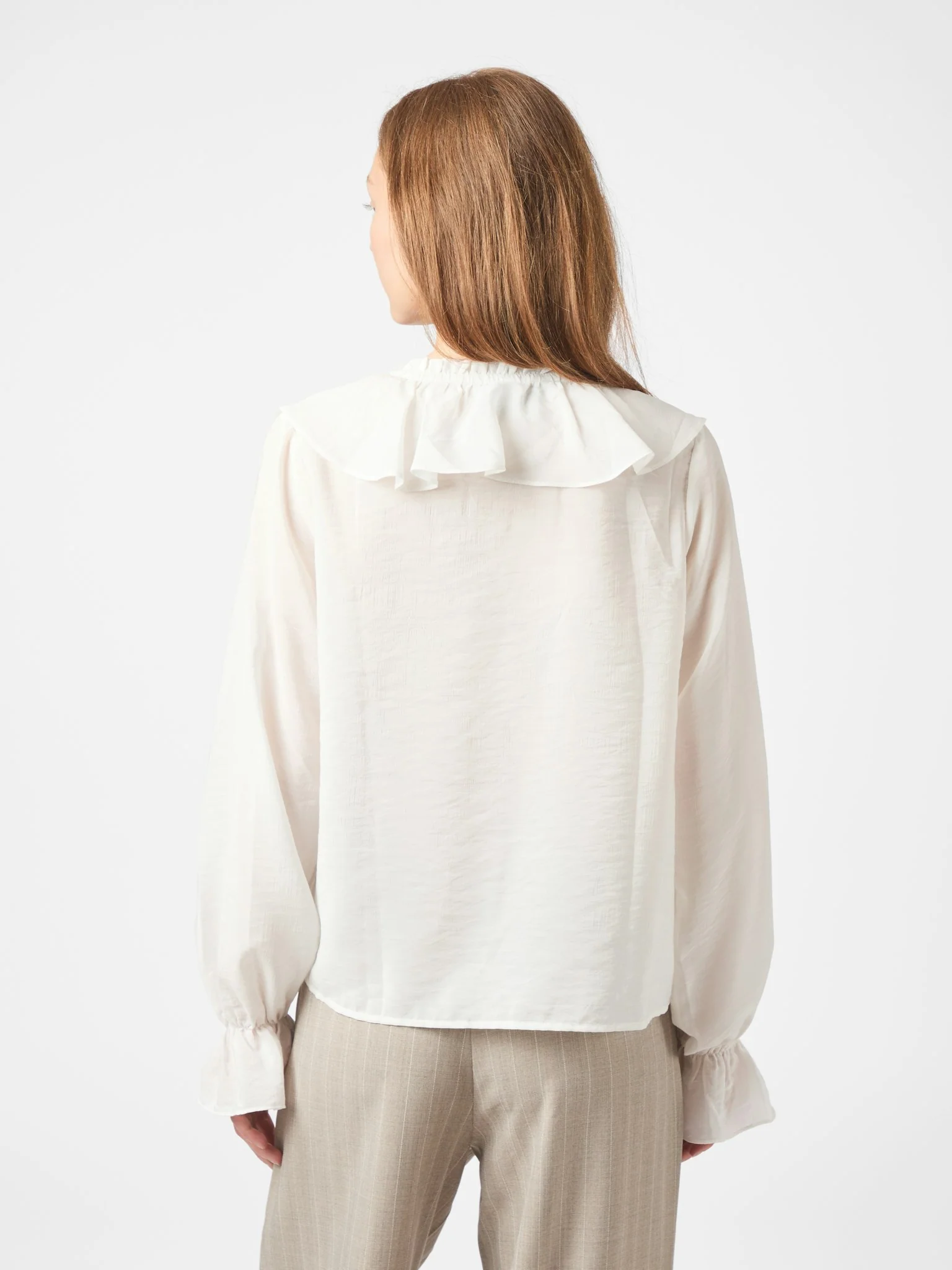 Neo Noir Aminea Ruffle Blouse White - Image 4