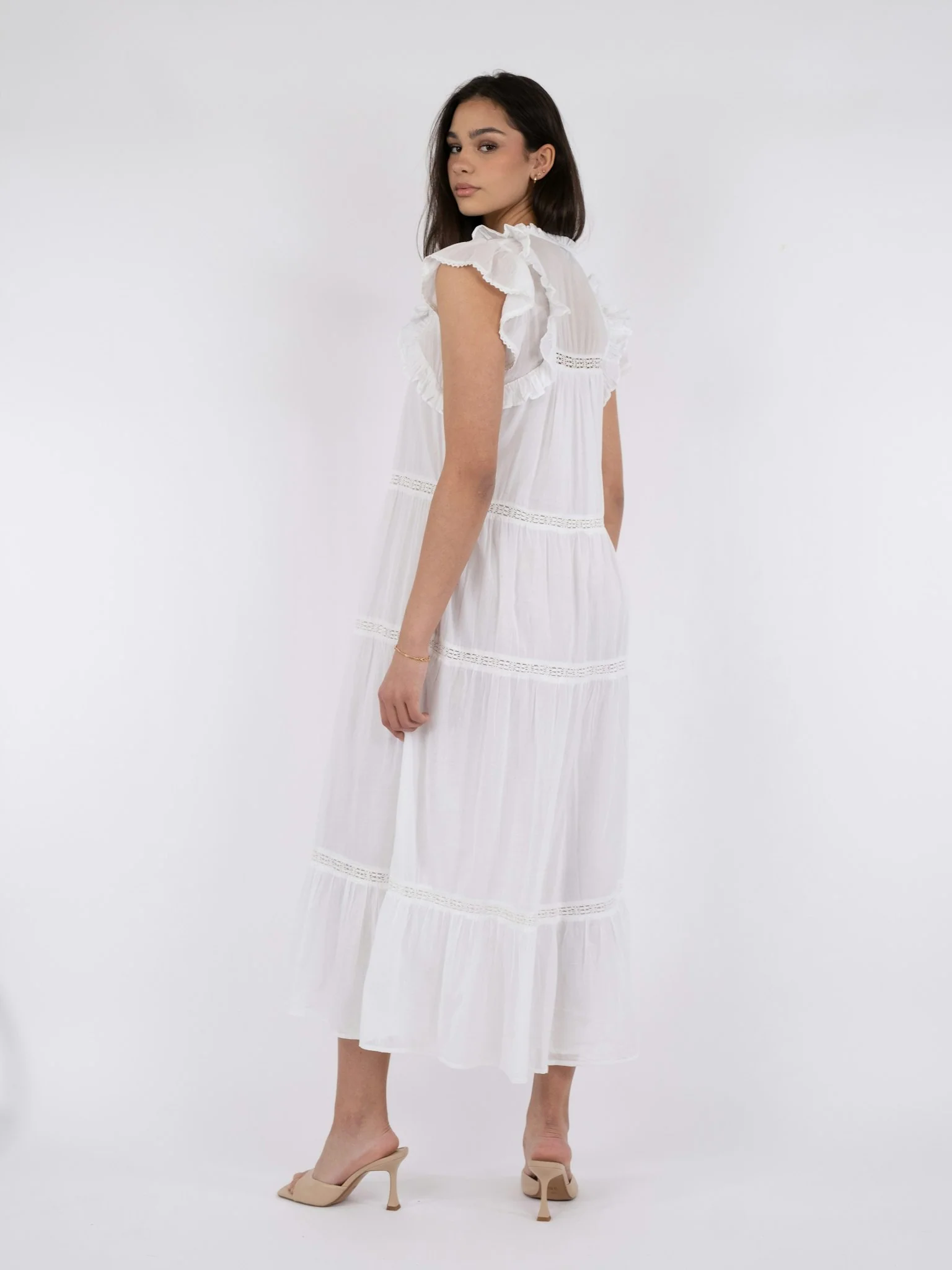 Neo Noir Ankita S Voile Dress White - Image 4