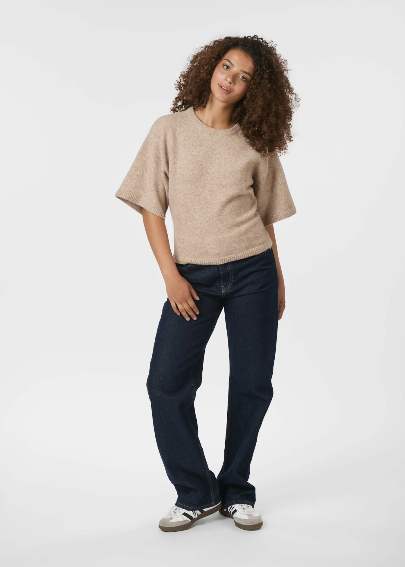 Neo Noir Asha Knit Tee sand melange - Image 5