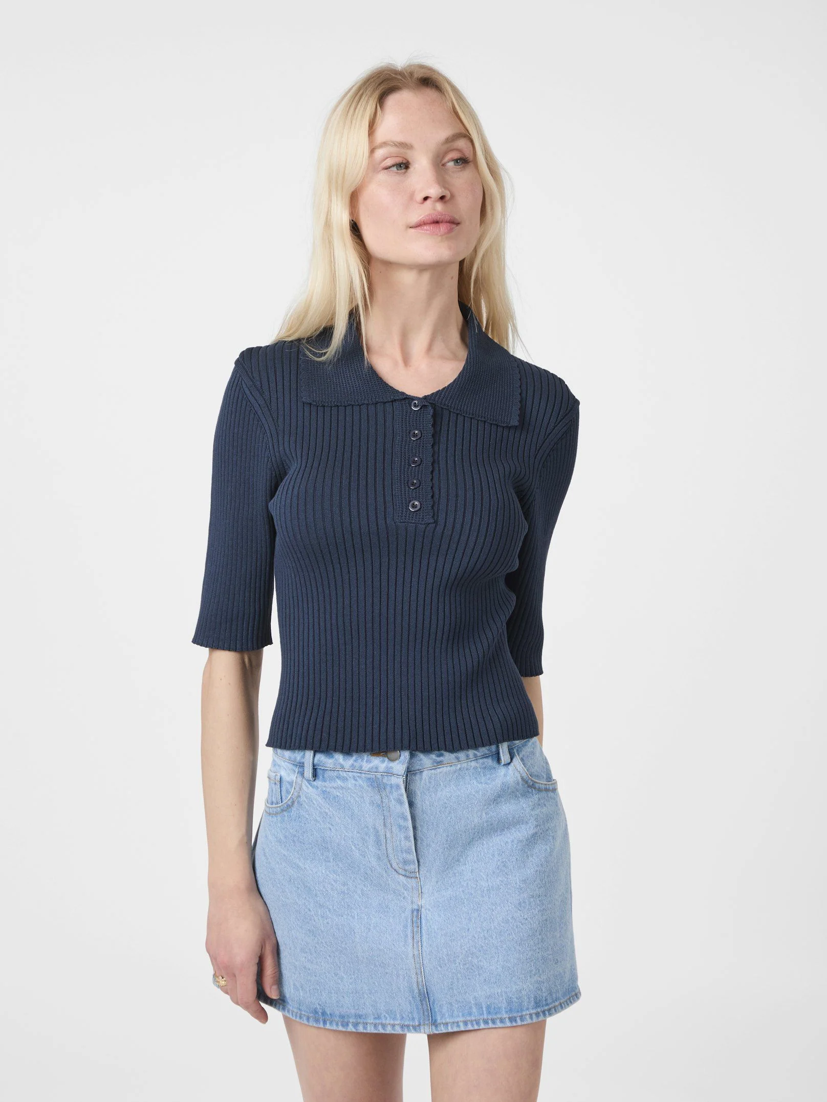 Neo Noir Balidira Knit Polo navy - Image 4