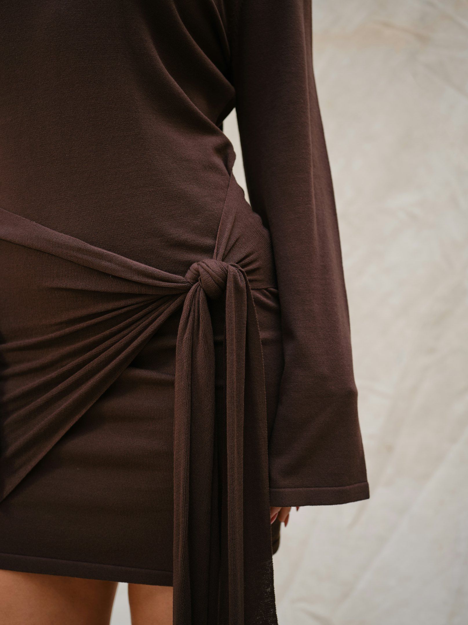 Neo Noir Cici knit dress brown - Image 4