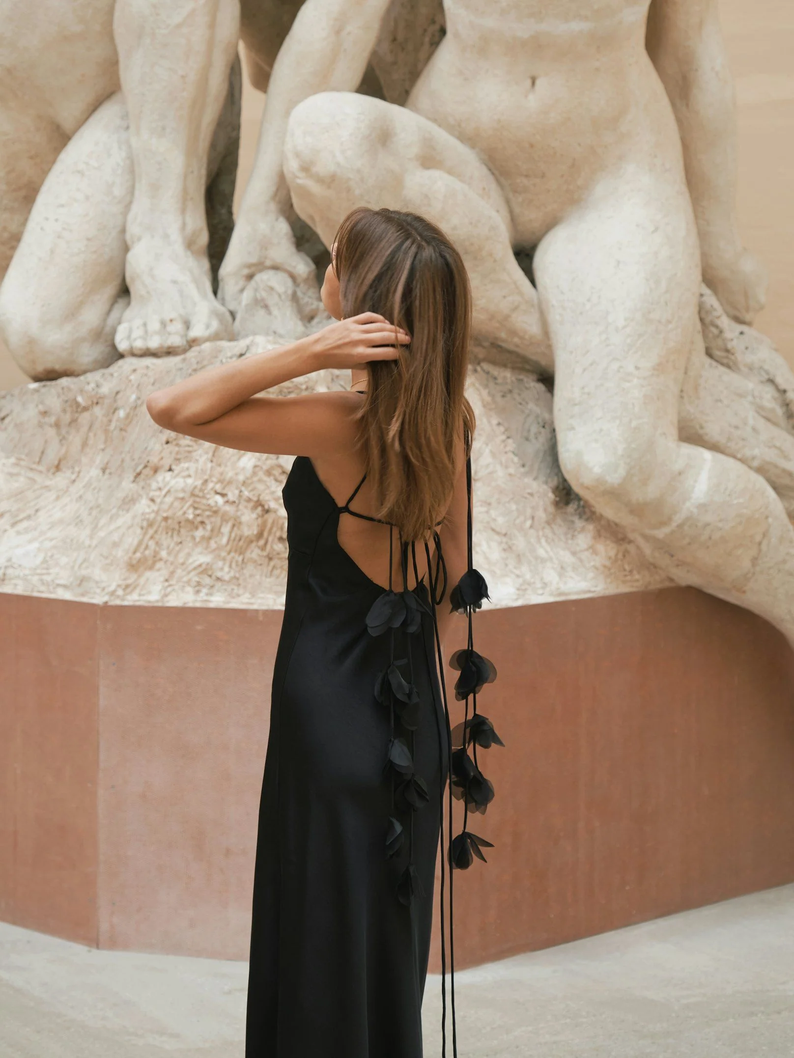 Neo Noir Colly Heavy Satin Dress black - Image 4