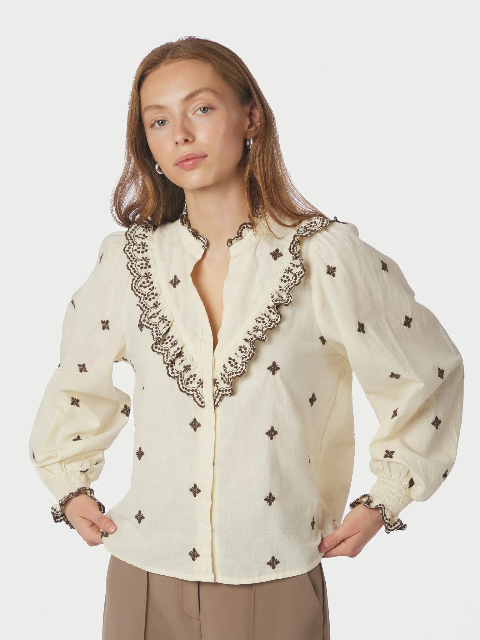 Neo Noir Degas Blouse Light Yellow/Brown - Image 2