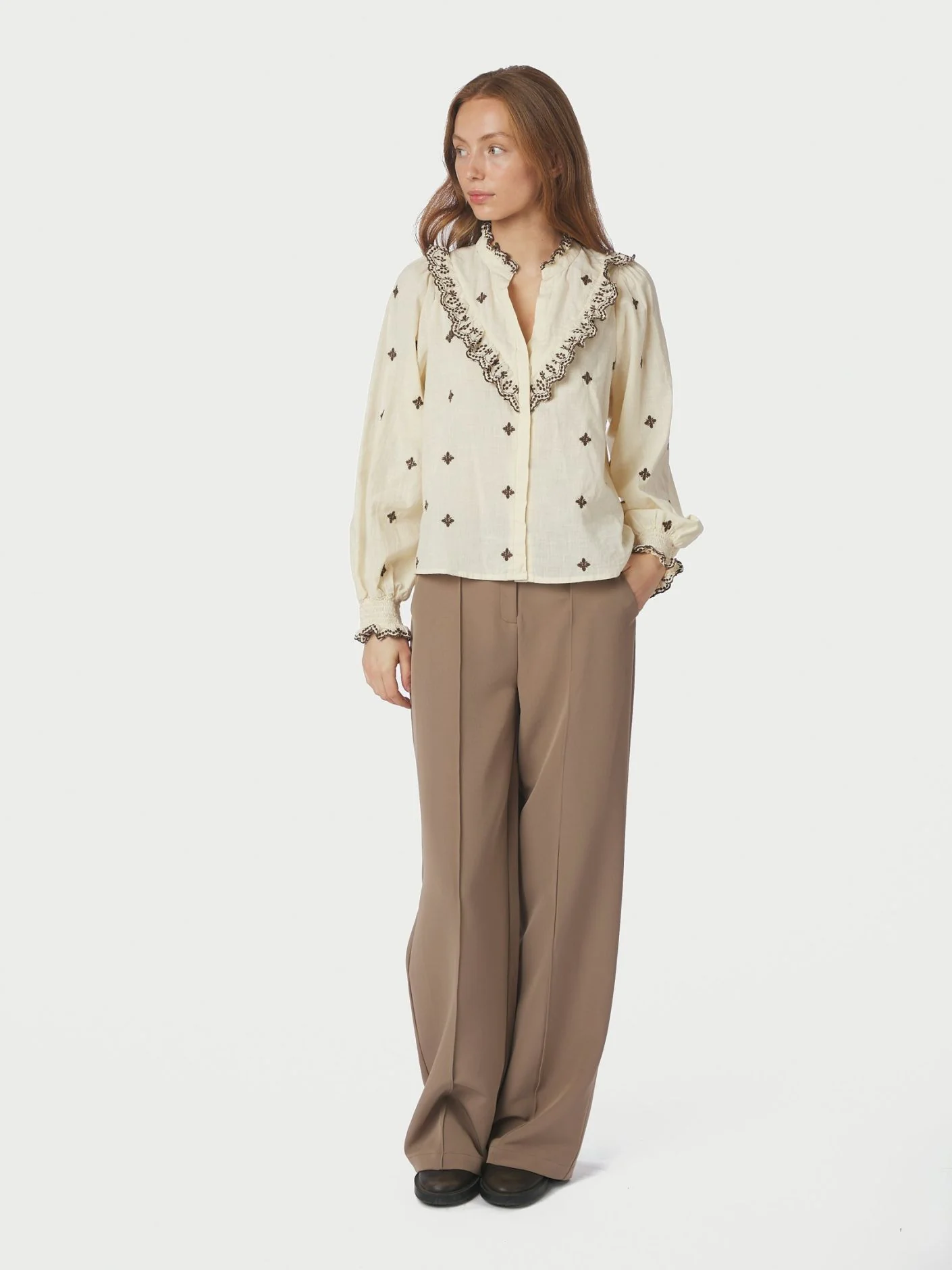 Neo Noir Degas Blouse Light Yellow/Brown - Image 3