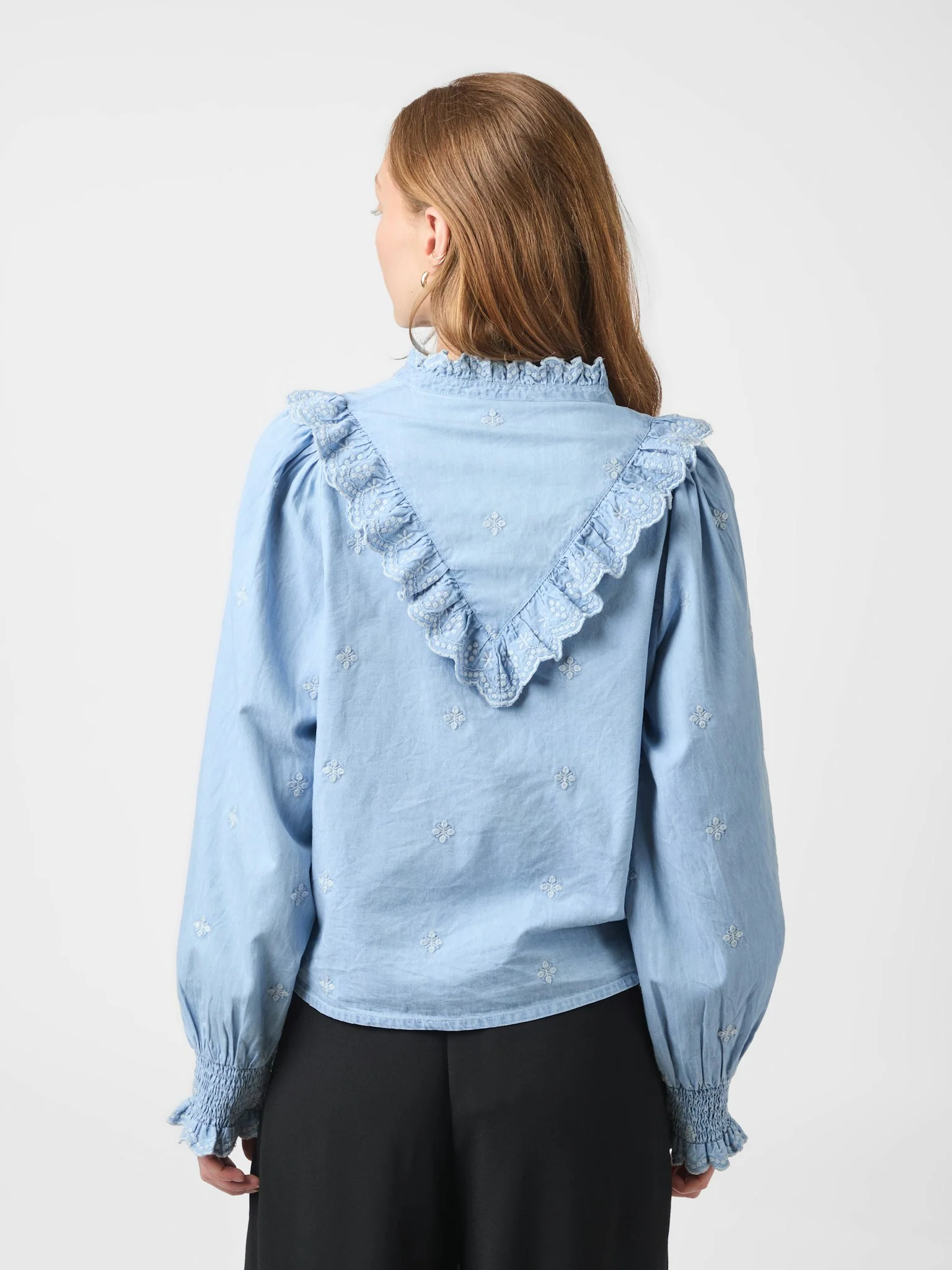 Neo Noir Degas Denim Blouse Light Blue - Image 5