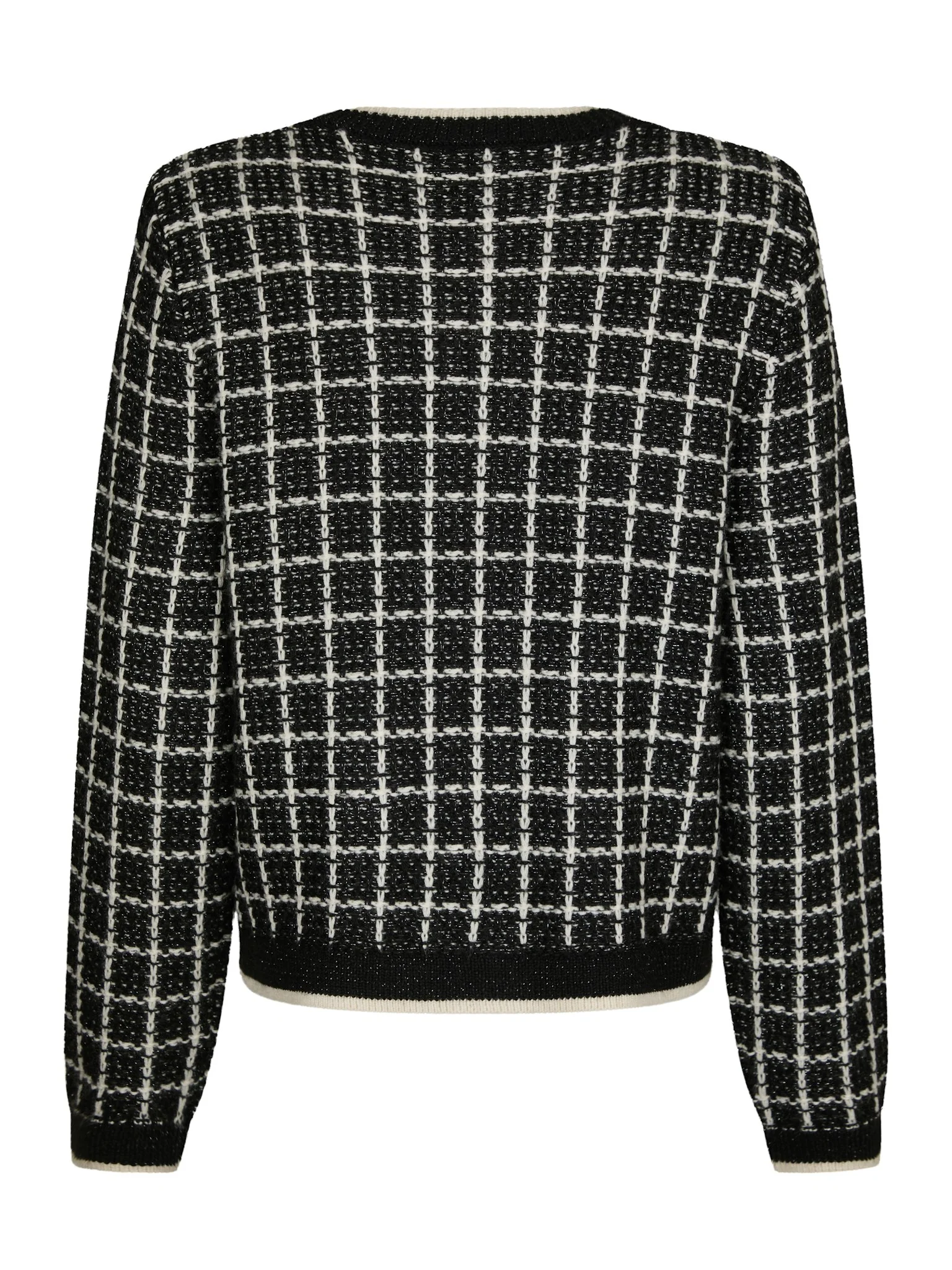 Neo Noir Doro Stitch Knit Cardigan Black - Image 5