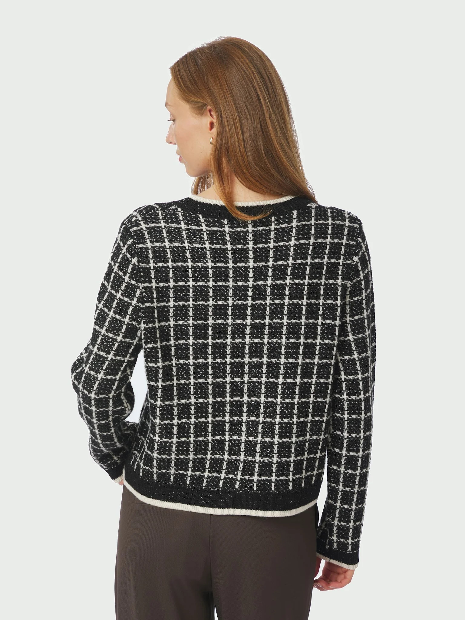 Neo Noir Doro Stitch Knit Cardigan Black - Image 6