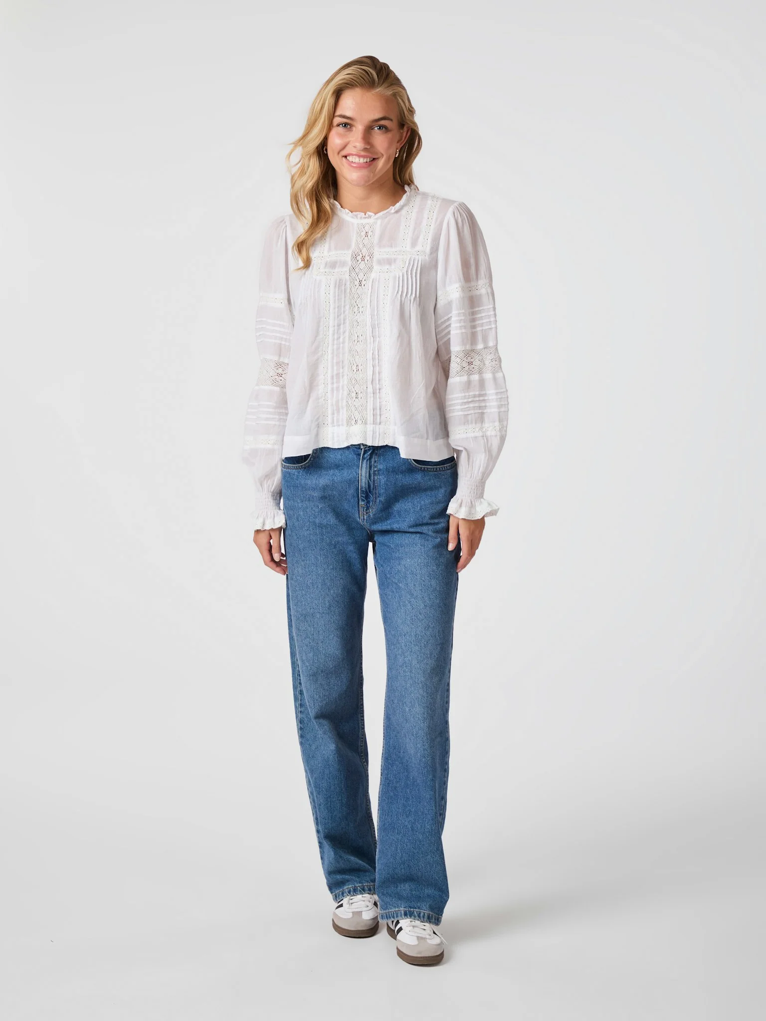 Neo Noir Ebba S Voile Blouse White - Image 3