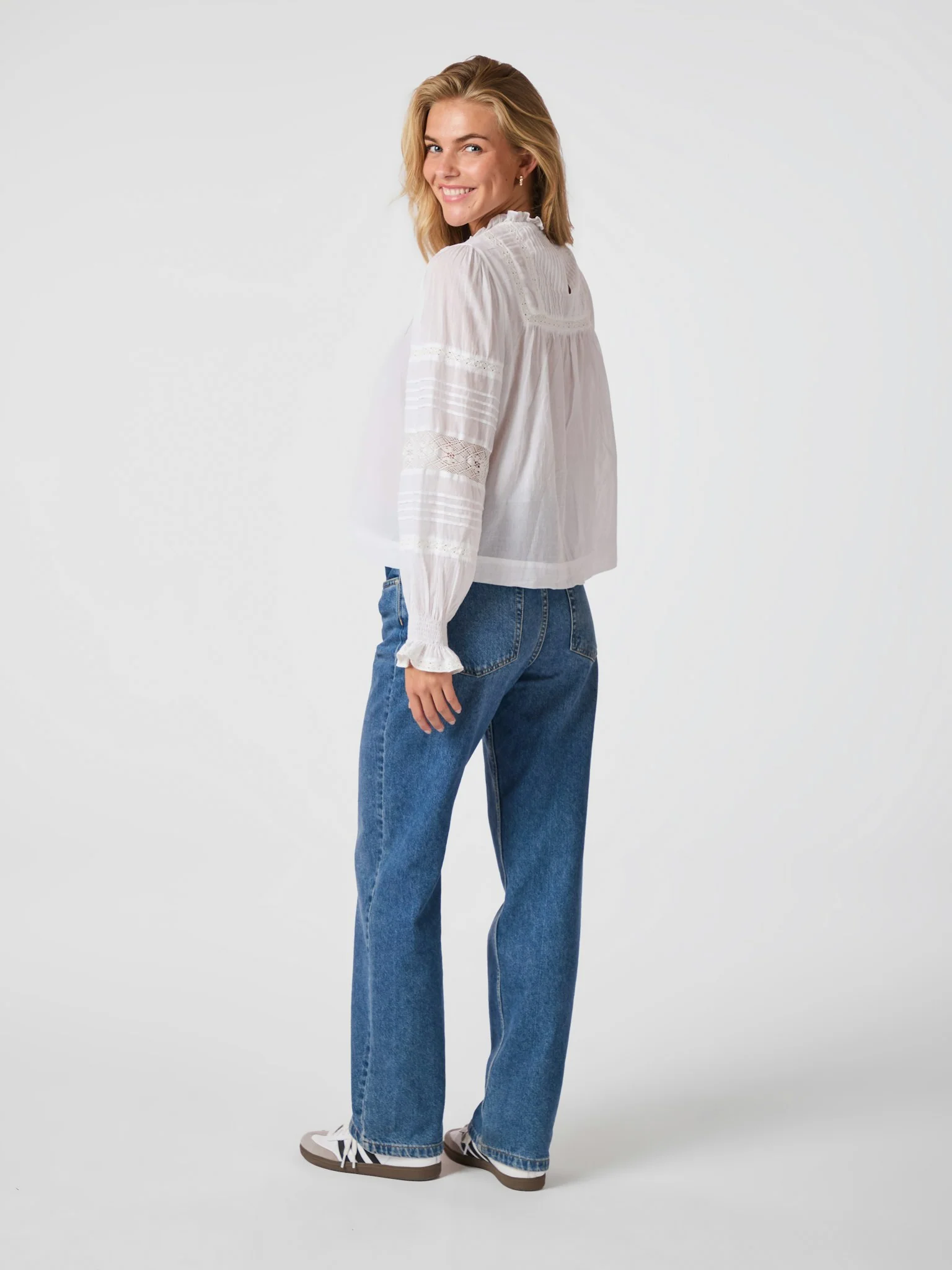 Neo Noir Ebba S Voile Blouse White - Image 4