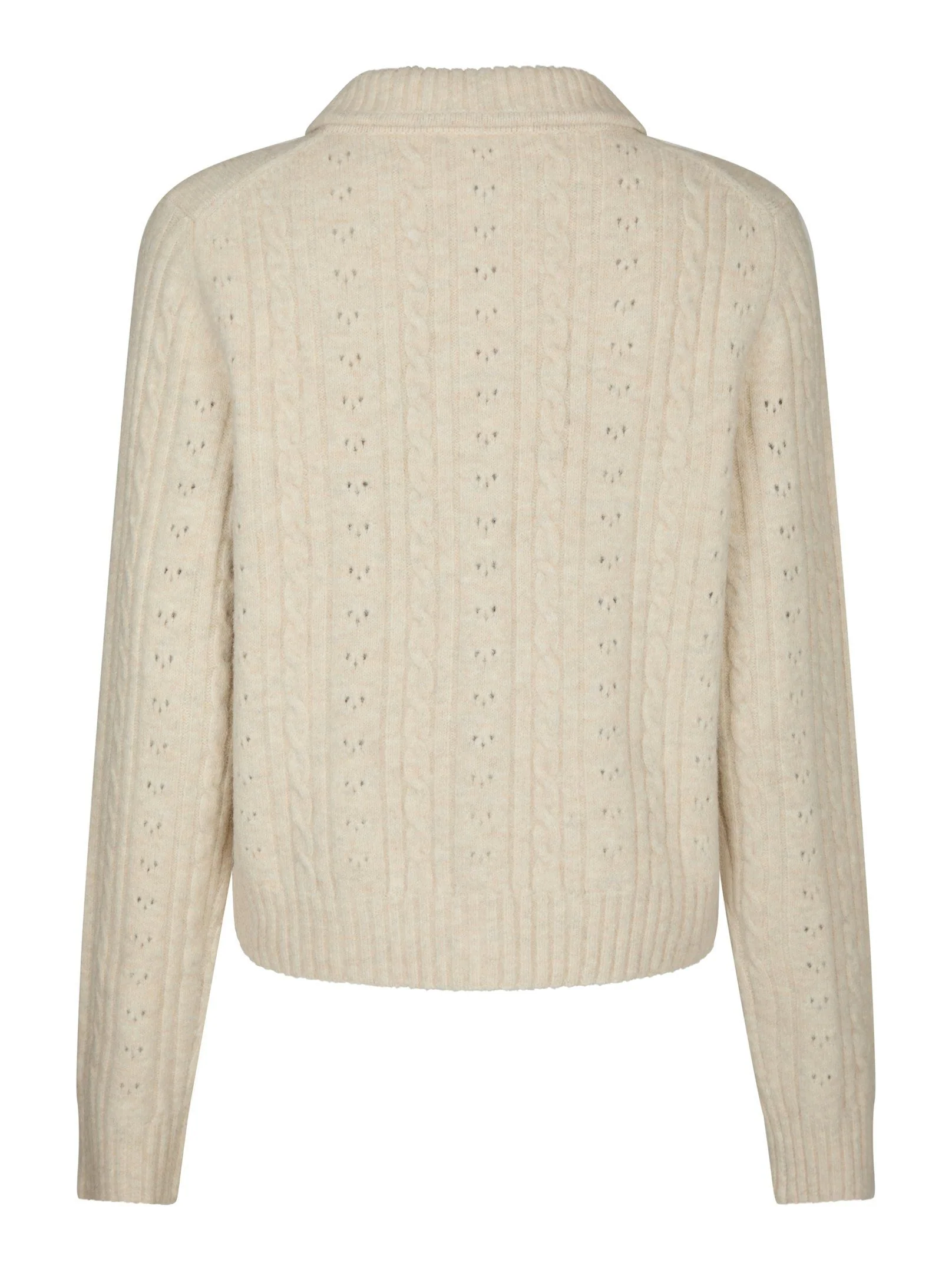 Neo Noir Emelie Cardigan Ivory - Image 12