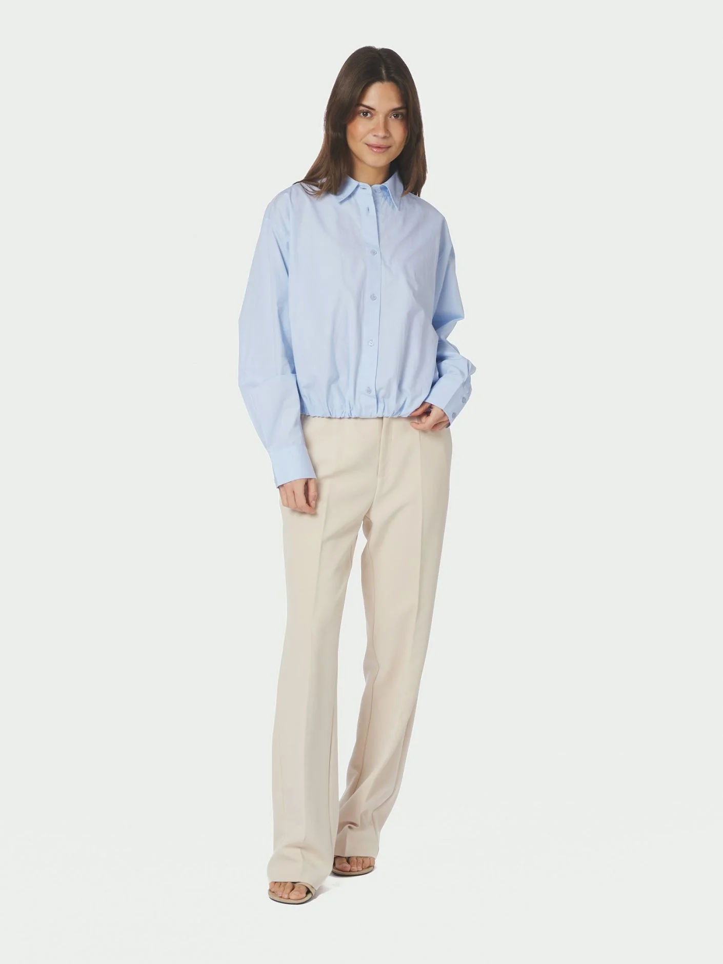 Neo Noir Emmana C Poplin Shirt Light Blue - Image 2