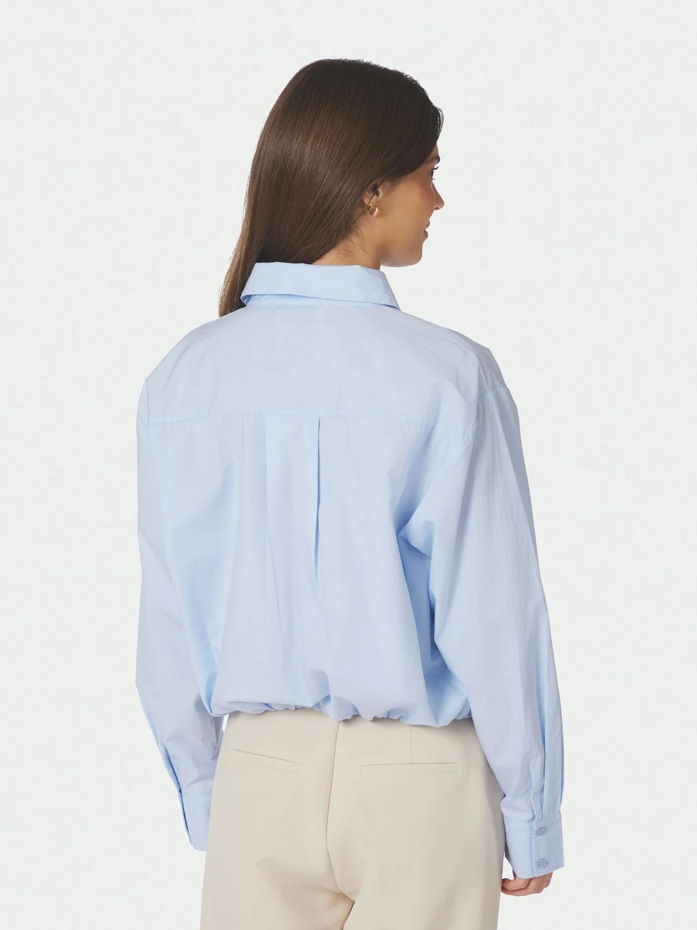Neo Noir Emmana C Poplin Shirt Light Blue - Image 3
