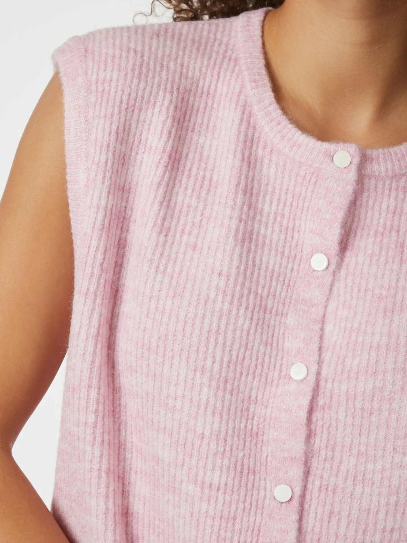 Neo Noir Everest Knit Vest Light Pink - Image 2