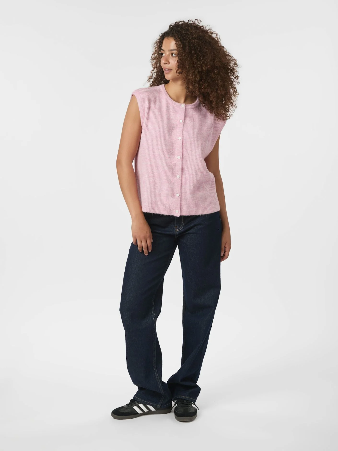 Neo Noir Everest Knit Vest Light Pink - Image 3