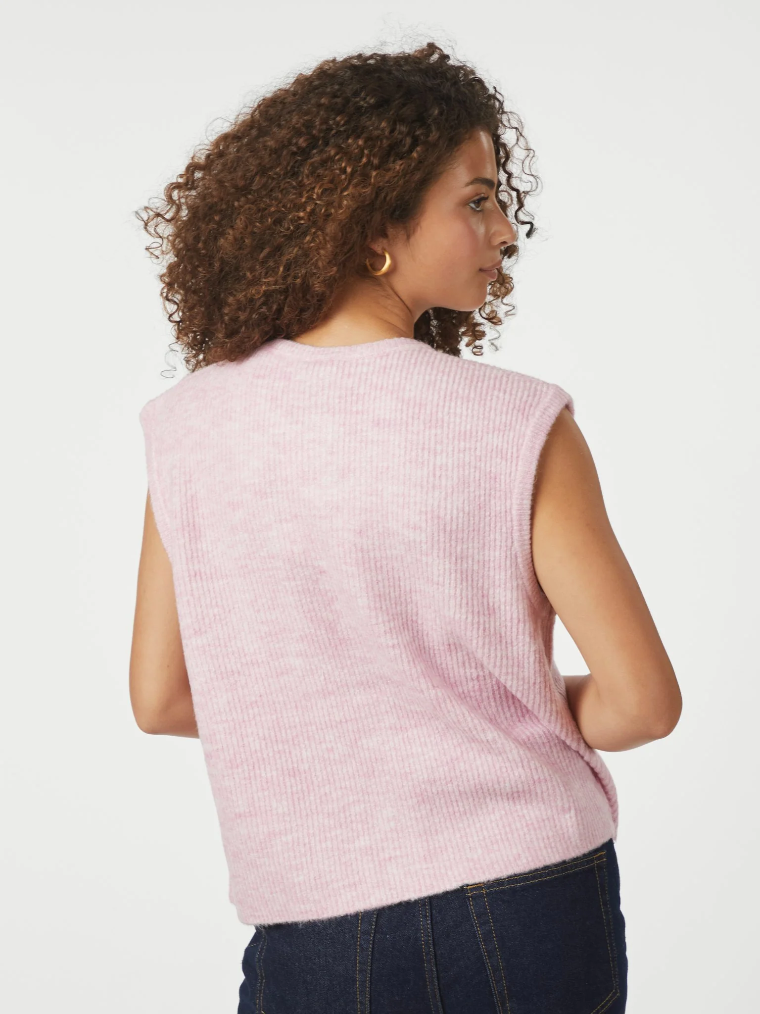 Neo Noir Everest Knit Vest Light Pink - Image 4