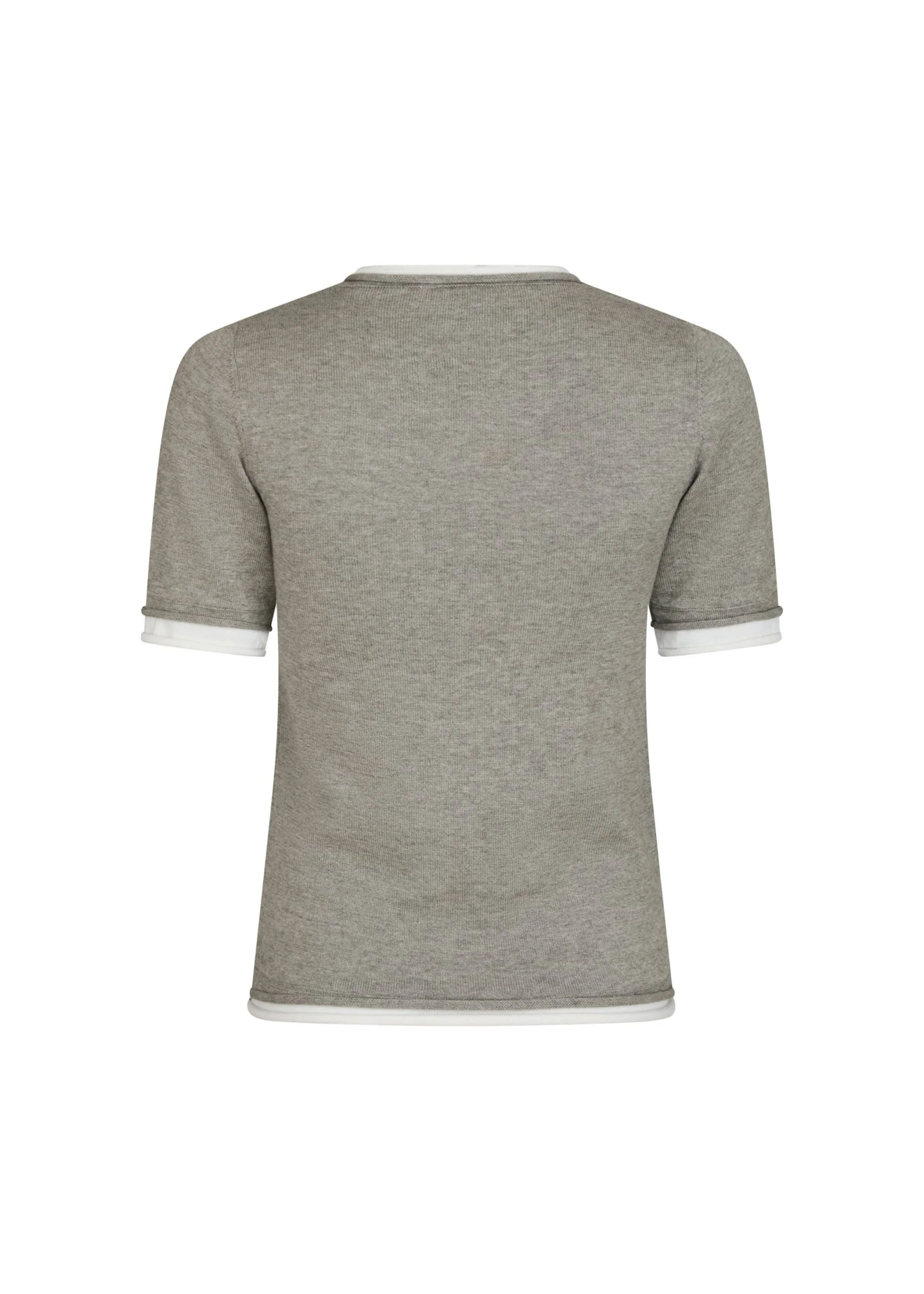 Neo Noir Fauna Double Knit Tee light grey melange - Image 8