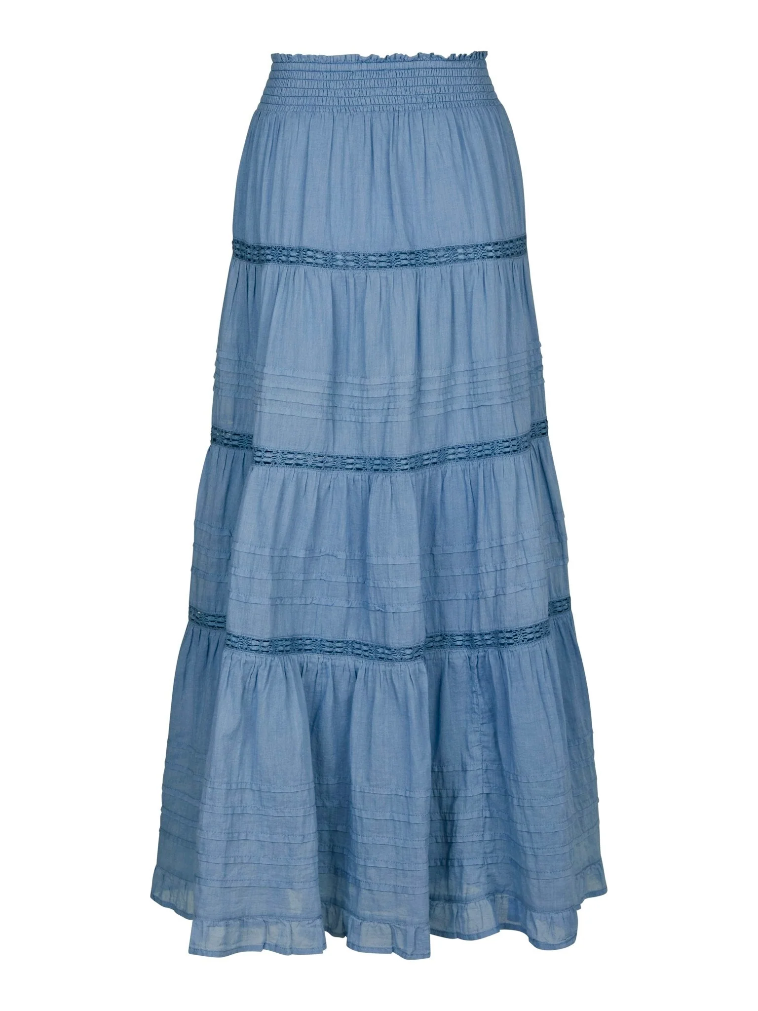 Neo Noir Felicia S Voile Skirt Smoke Blue - Image 4