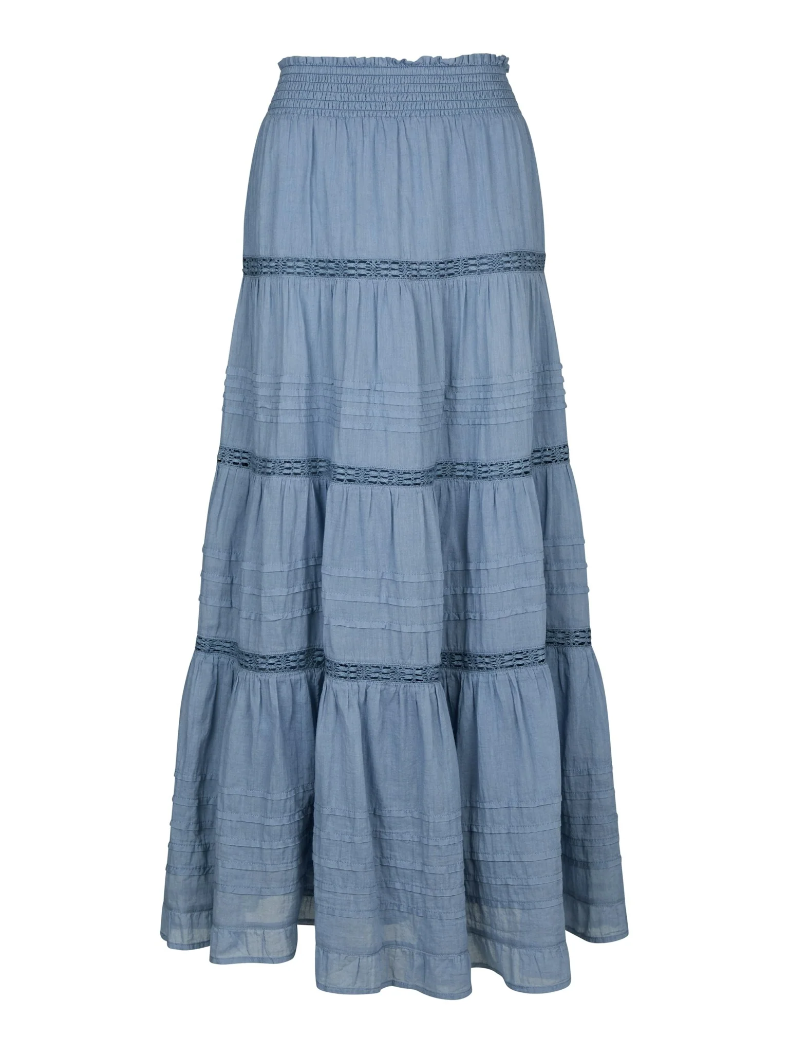 Neo Noir Felicia S Voile Skirt Smoke Blue - Image 6