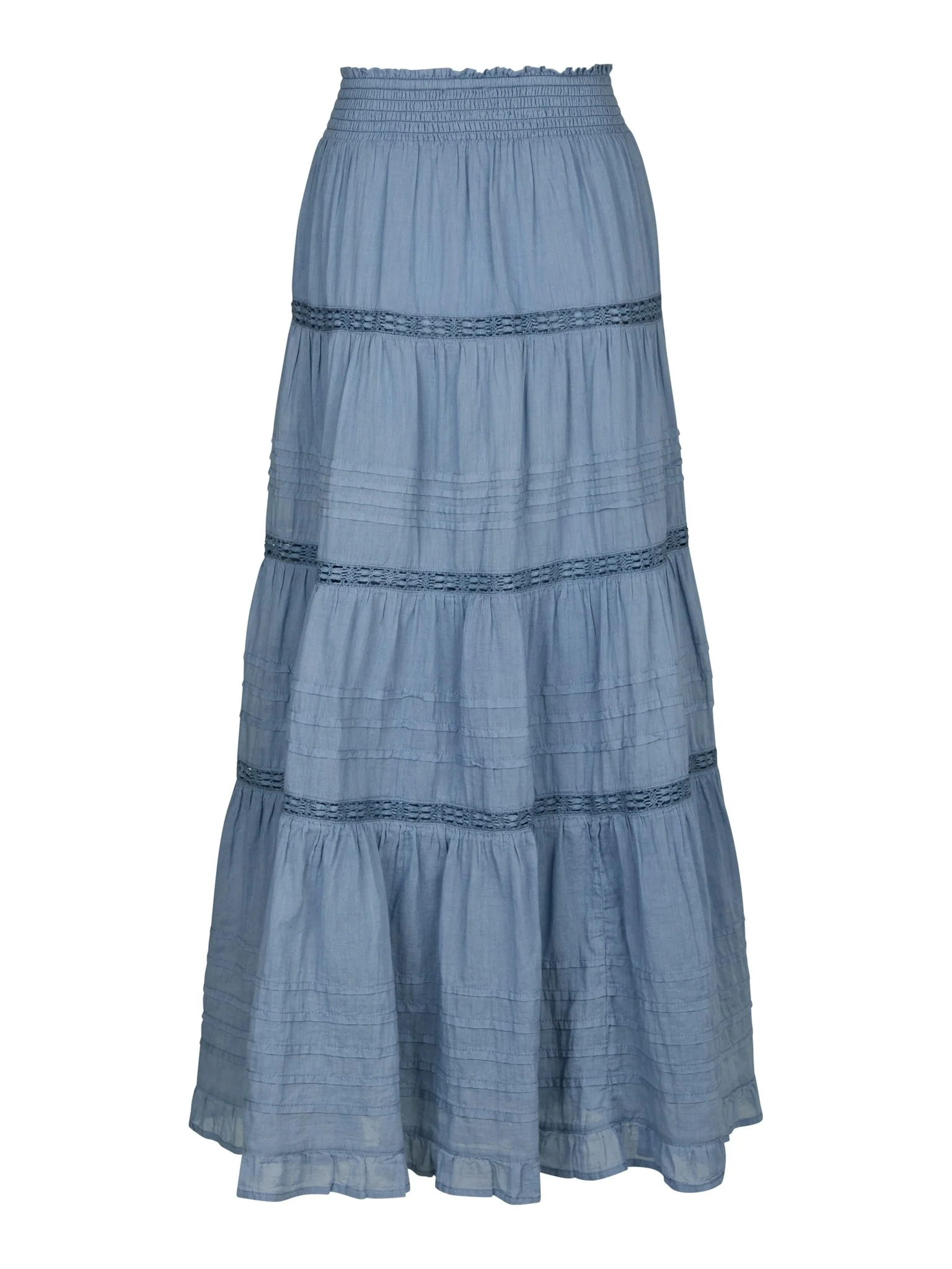 Neo Noir Felicia S Voile Skirt Smoke Blue - Image 7