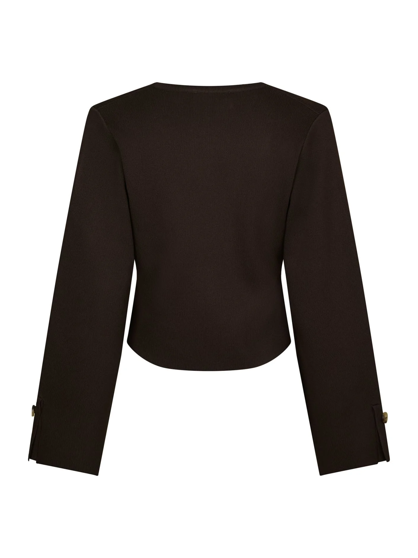 Neo Noir Fulvia Knit Blouse Dark Brown - Image 2