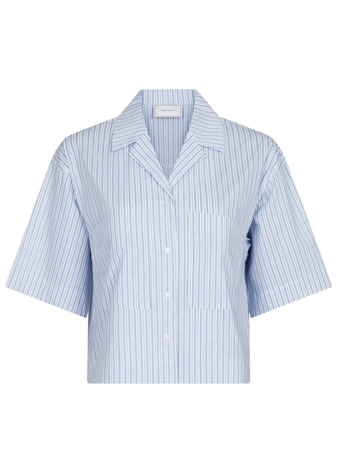Neo Noir Ginna Stripe Shirt light blue - Image 2