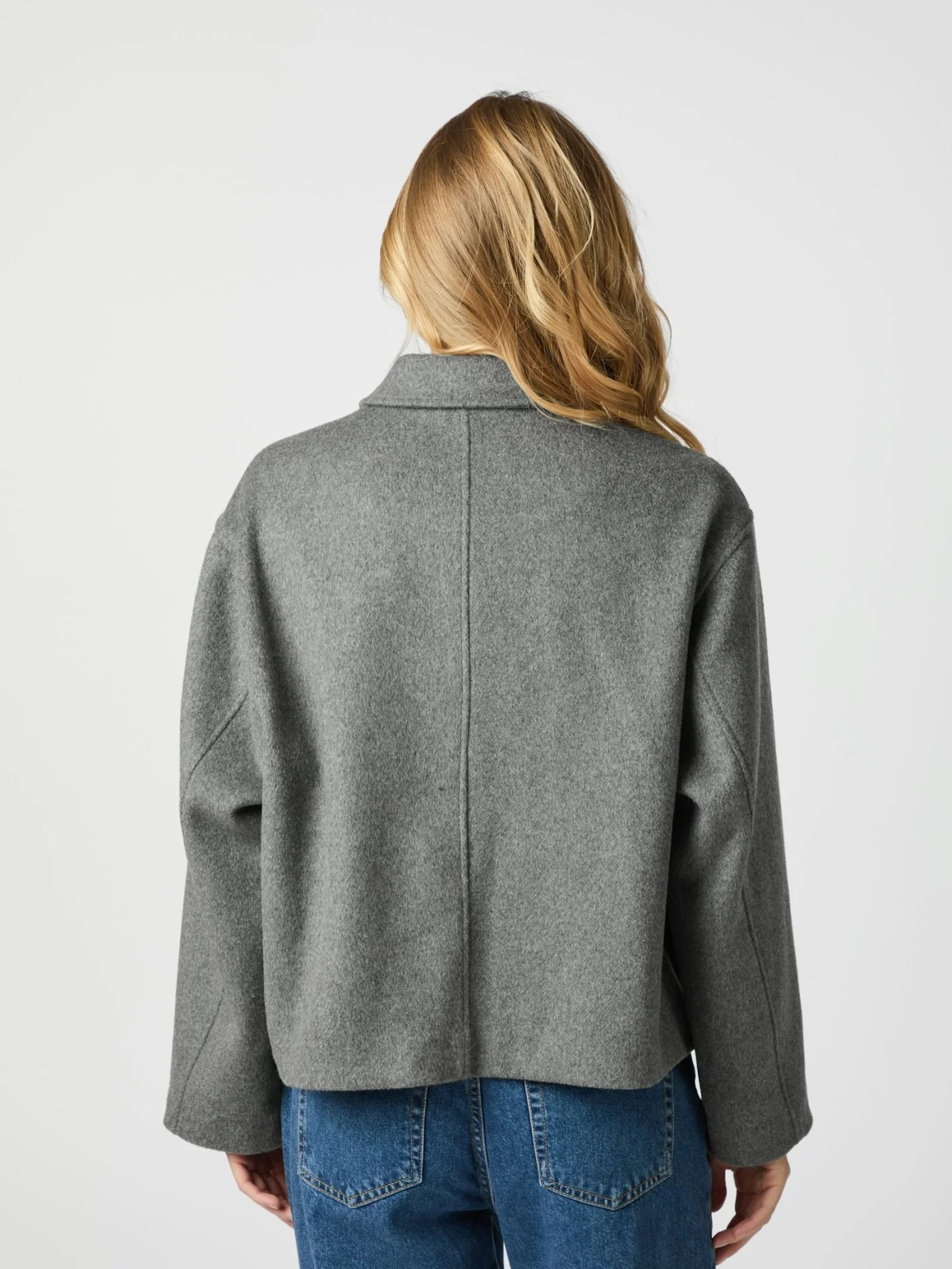 Neo Noir Hamra Wool Jacket Grey Melange - Image 6